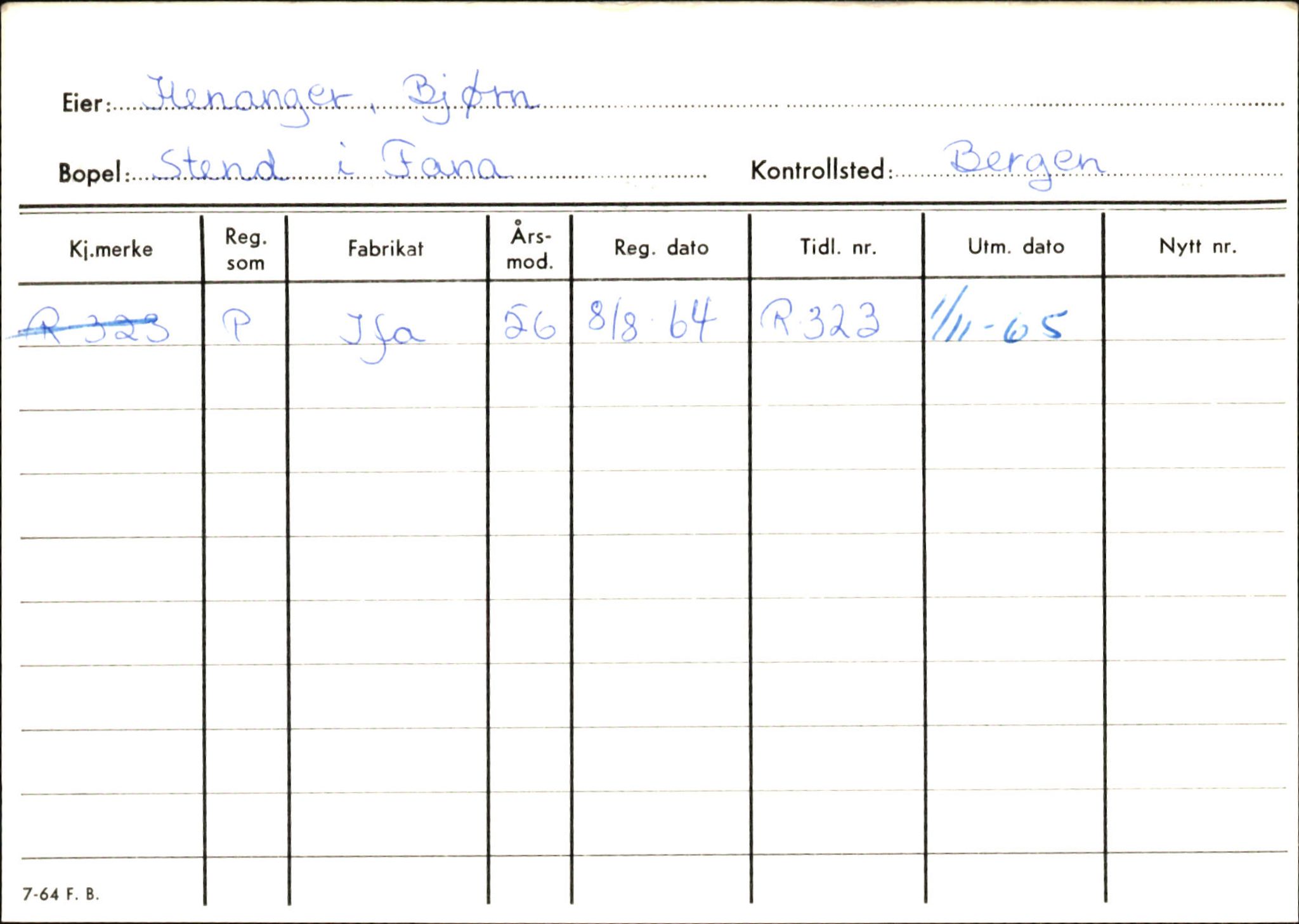 Statens vegvesen, Hordaland vegkontor, AV/SAB-A-5201/2/Ha/L0022: R-eierkort H, 1920-1971, p. 53