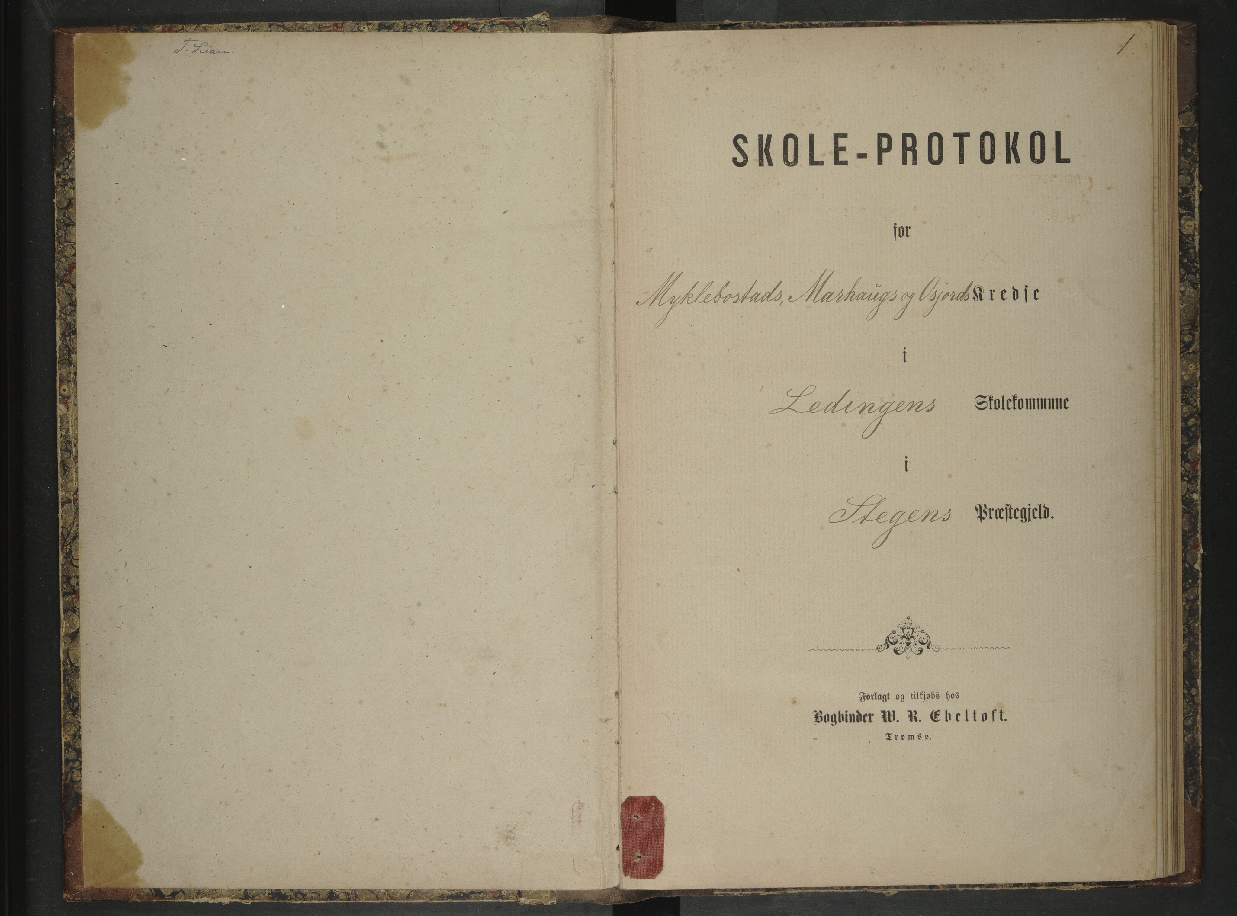 Steigen kommune. Ymse skolekretser, AIN/K-18480.510.01/F/Fc/L0034: Ledingens: Marhaug/Mykelbosta/Åsjord , 1877-1884