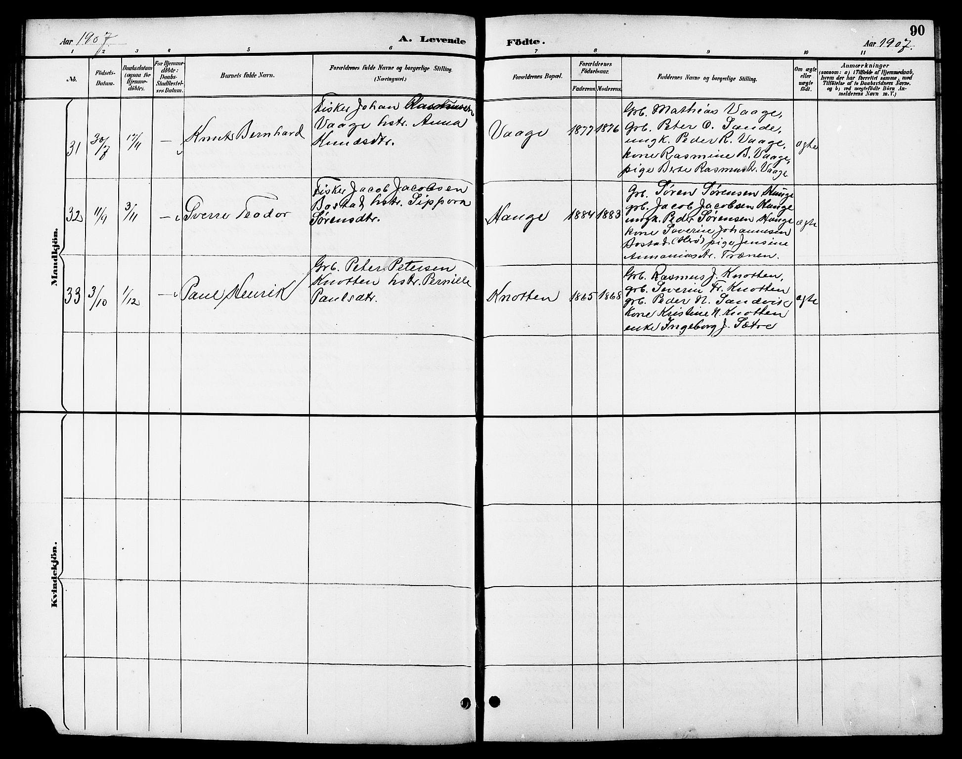 Ministerialprotokoller, klokkerbøker og fødselsregistre - Møre og Romsdal, AV/SAT-A-1454/503/L0049: Parish register (copy) no. 503C04, 1894-1915, p. 90