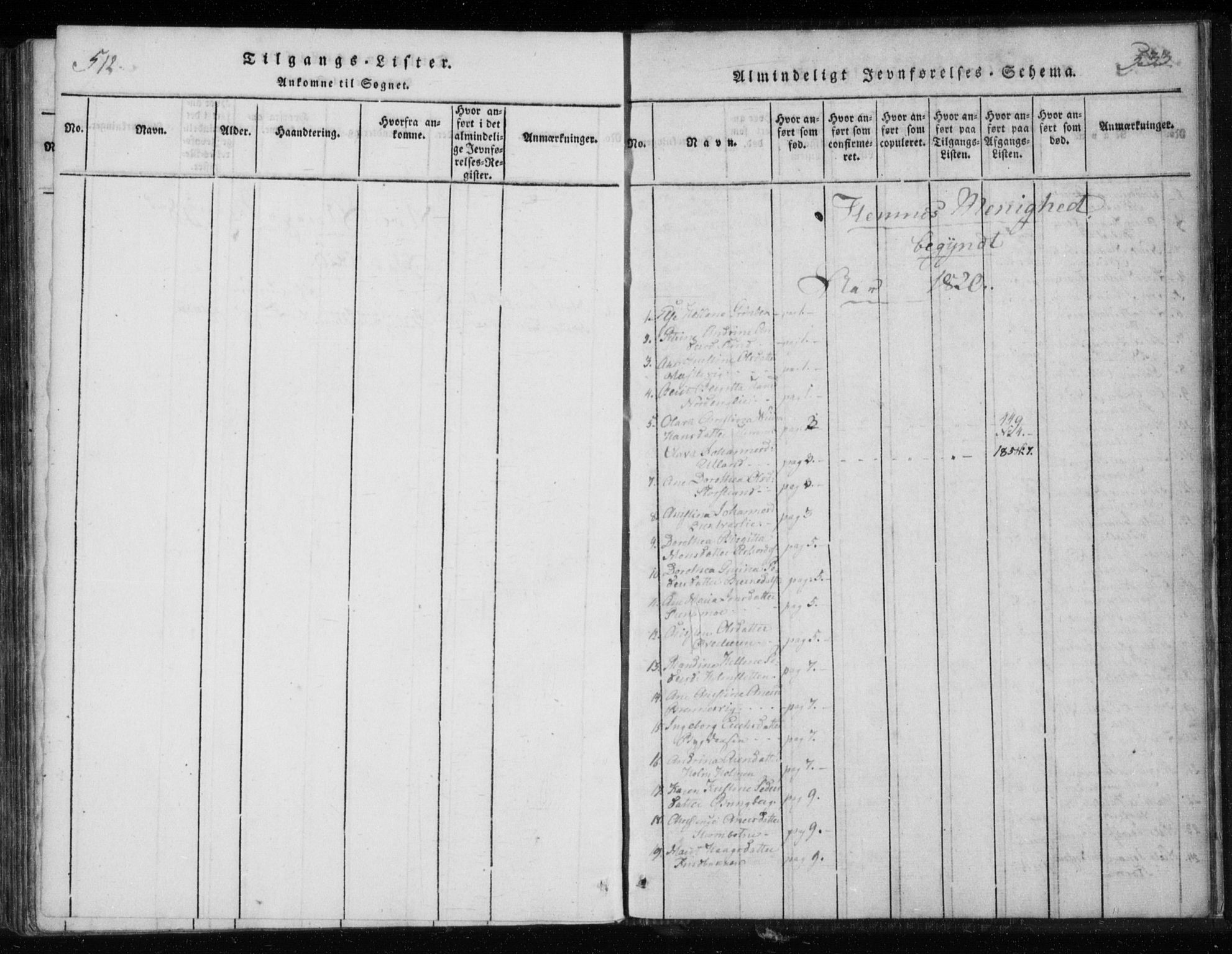 Ministerialprotokoller, klokkerbøker og fødselsregistre - Nordland, SAT/A-1459/825/L0353: Parish register (official) no. 825A07, 1820-1826, p. 532-533