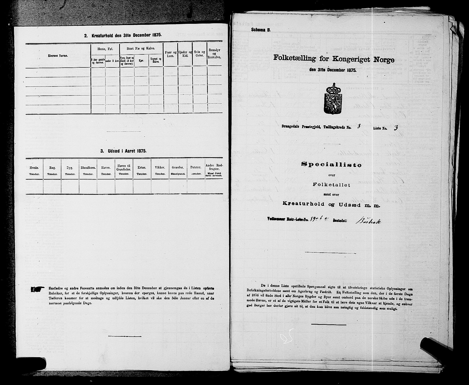 SAKO, 1875 census for 0817P Drangedal, 1875, p. 766