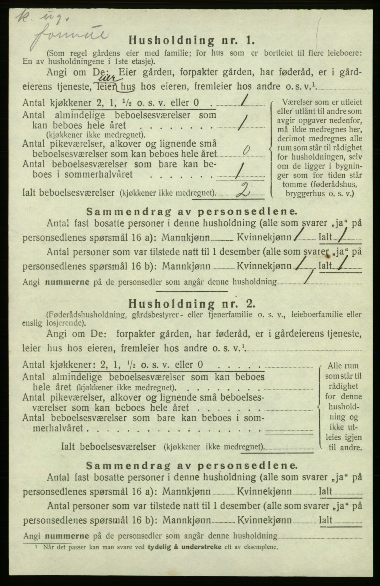 SAB, 1920 census for Kvinnherad, 1920, p. 887