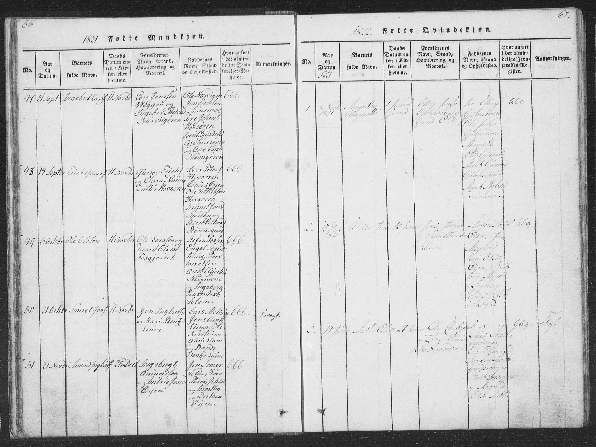 Ministerialprotokoller, klokkerbøker og fødselsregistre - Sør-Trøndelag, SAT/A-1456/668/L0816: Parish register (copy) no. 668C05, 1816-1893, p. 66-67