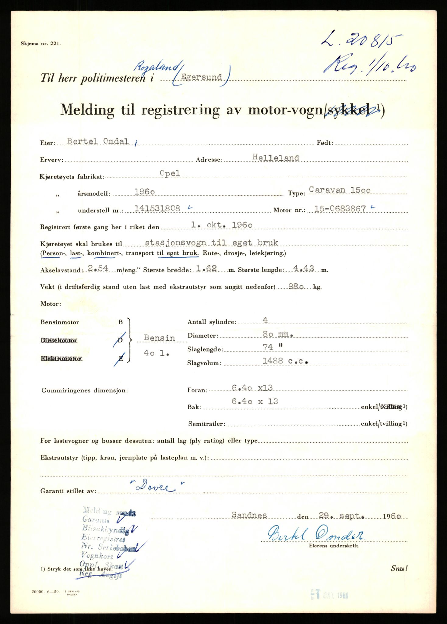 Stavanger trafikkstasjon, AV/SAST-A-101942/0/F/L0037: L-20500 - L-21499, 1930-1971, p. 1101