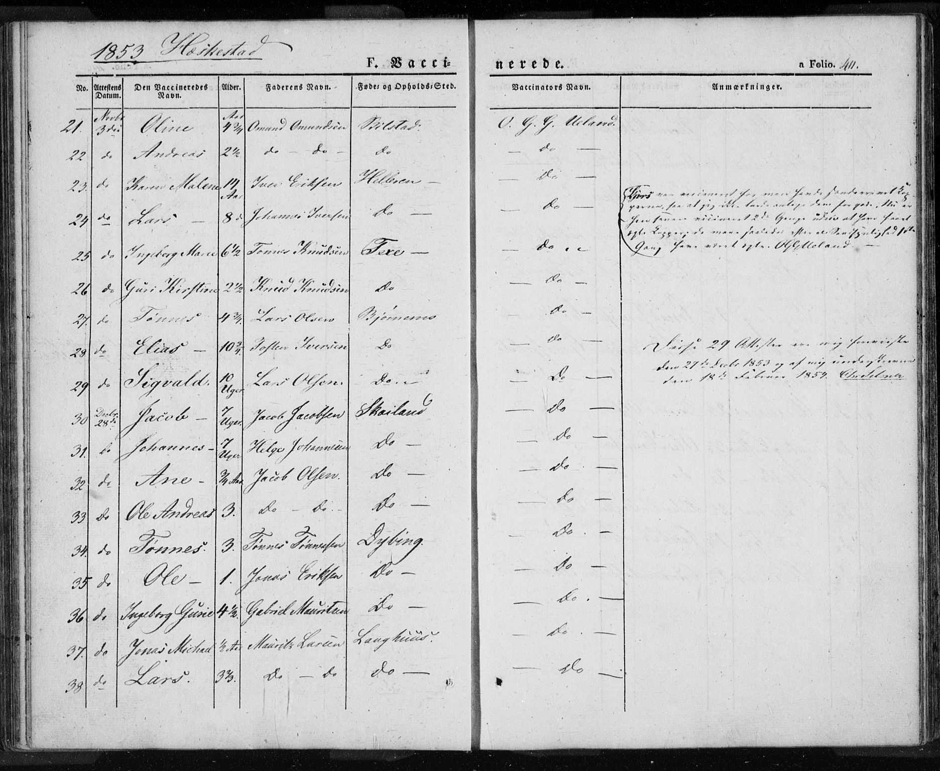 Lund sokneprestkontor, AV/SAST-A-101809/S06/L0008: Parish register (official) no. A 7.2, 1833-1854, p. 411