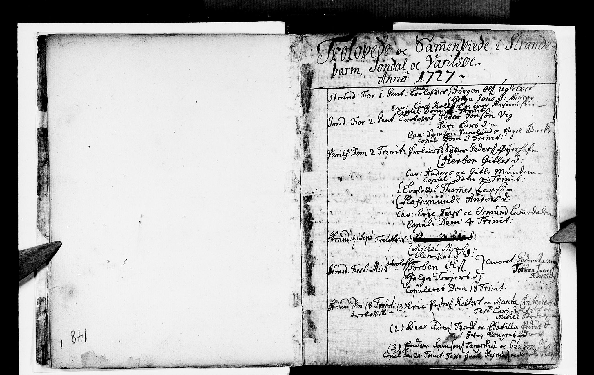 Strandebarm sokneprestembete, SAB/A-78401/H/Haa: Parish register (official) no. A 2 /1, 1727-1750, p. 148