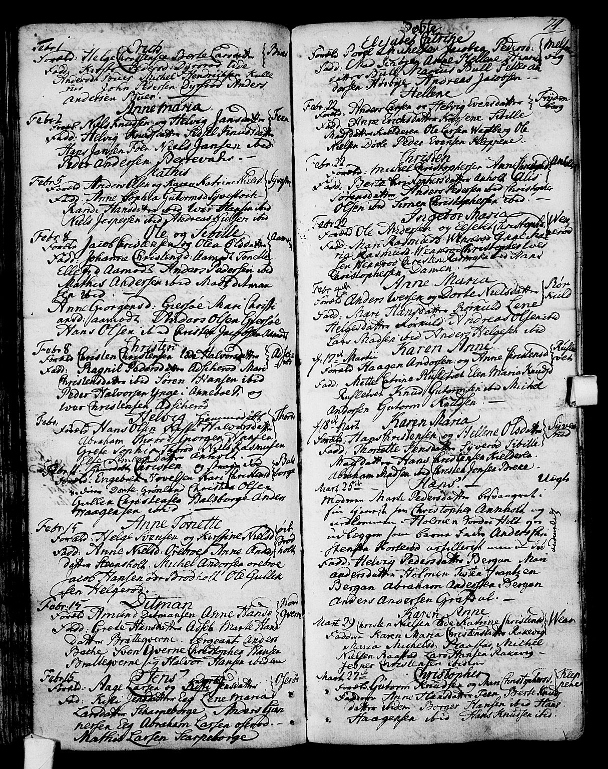 Stokke kirkebøker, AV/SAKO-A-320/F/Fa/L0003: Parish register (official) no. I 3, 1771-1803, p. 74