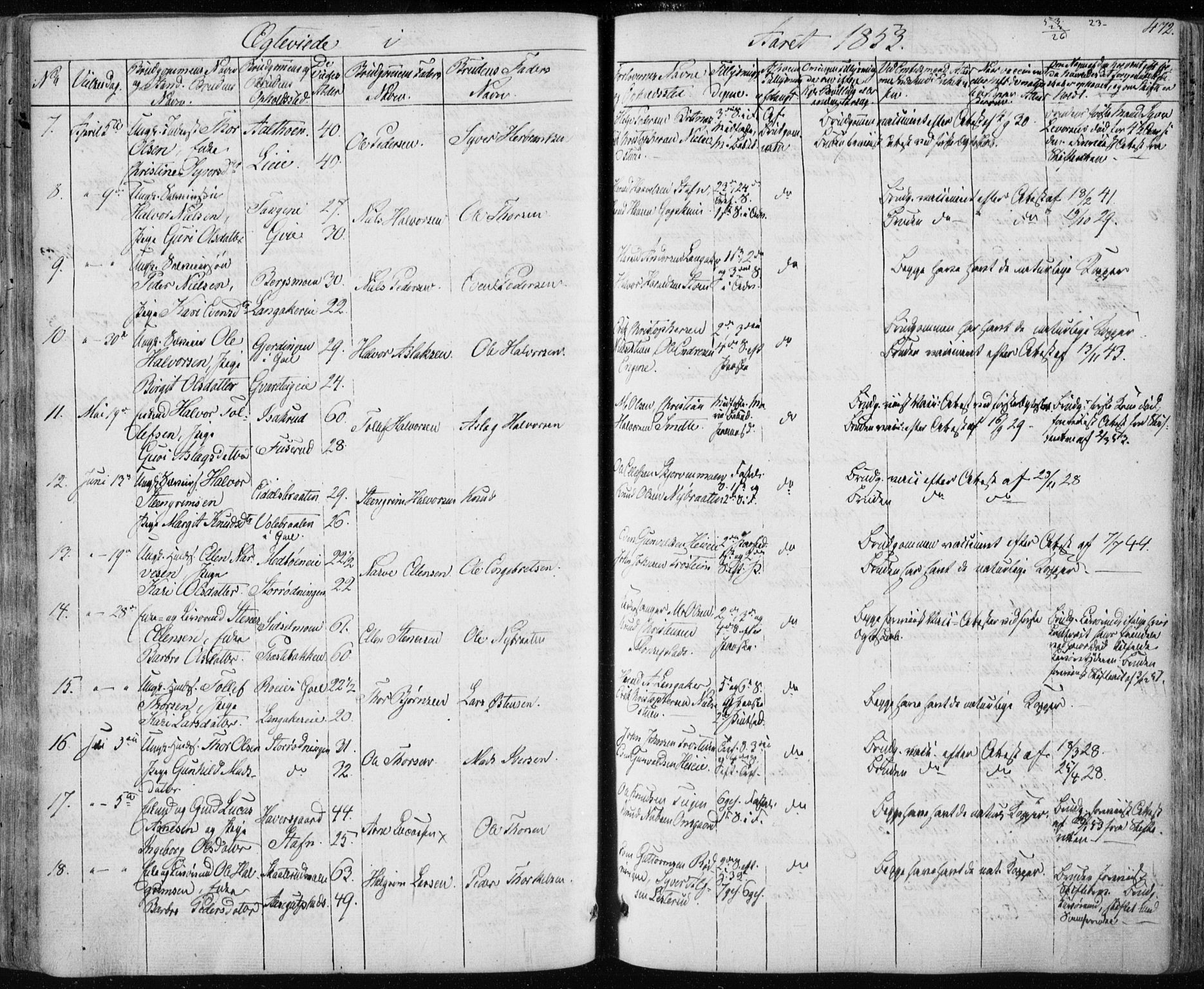 Nes kirkebøker, SAKO/A-236/F/Fa/L0009: Parish register (official) no. 9, 1834-1863, p. 472