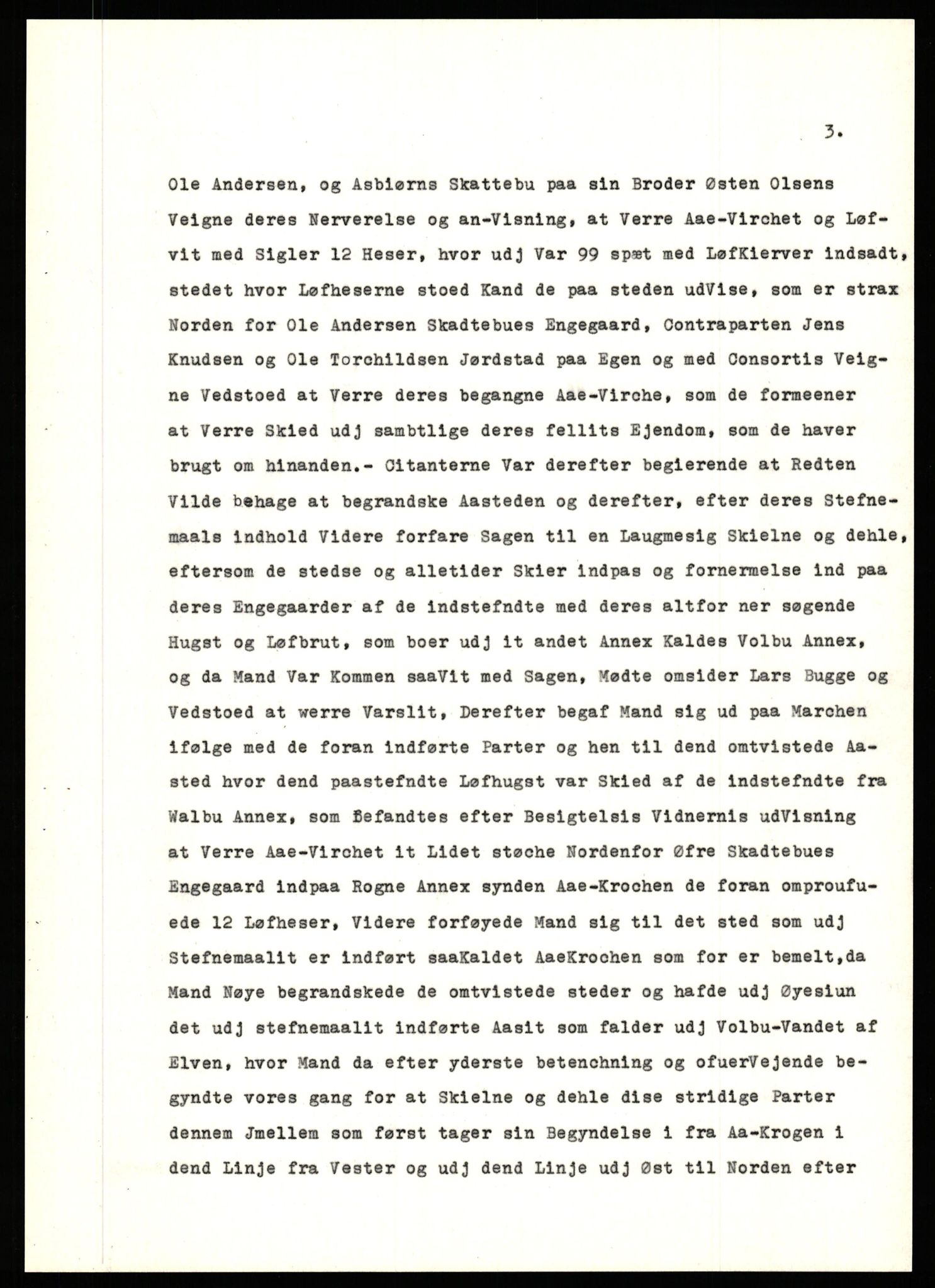 Avskriftssamlingen ved Statsarkivet i Hamar, AV/SAH-AVSKRIFT-001/H/Hg/Hgb/L0003: Avskrifter fra tingbøker for Hadeland, Land og Valdres, 1727-1744, p. 3