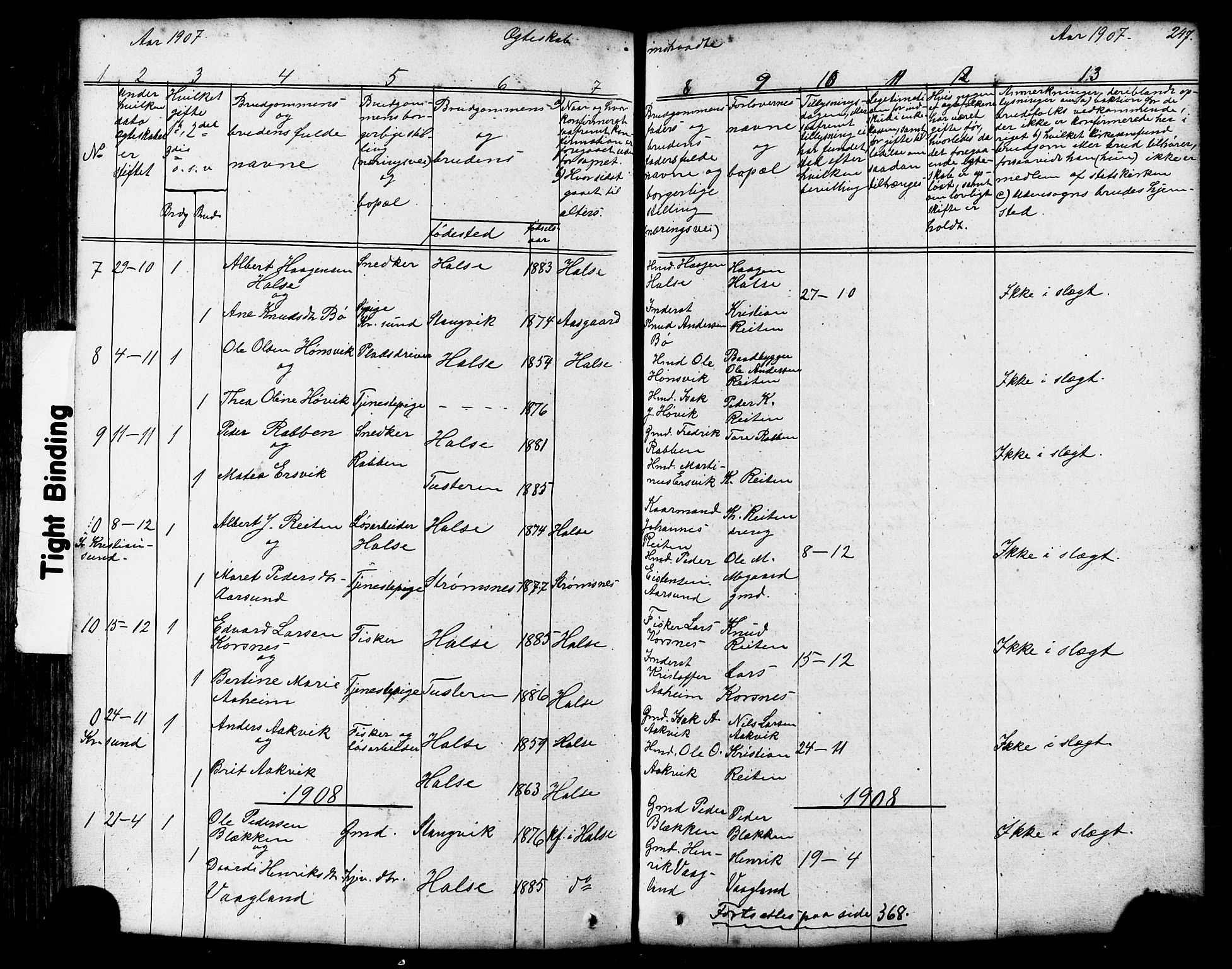 Ministerialprotokoller, klokkerbøker og fødselsregistre - Møre og Romsdal, AV/SAT-A-1454/576/L0890: Parish register (copy) no. 576C01, 1837-1908, p. 247