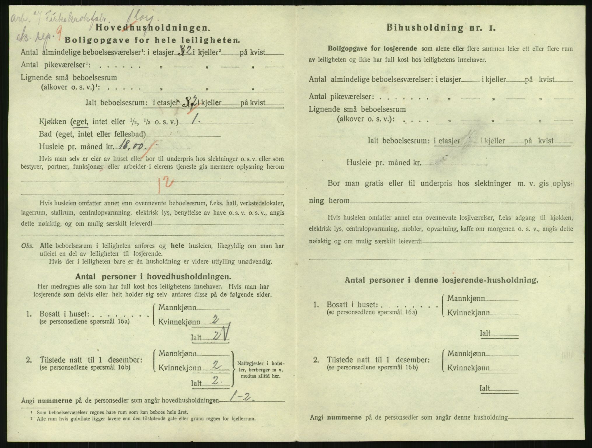 SAH, 1920 census for Gjøvik, 1920, p. 2223