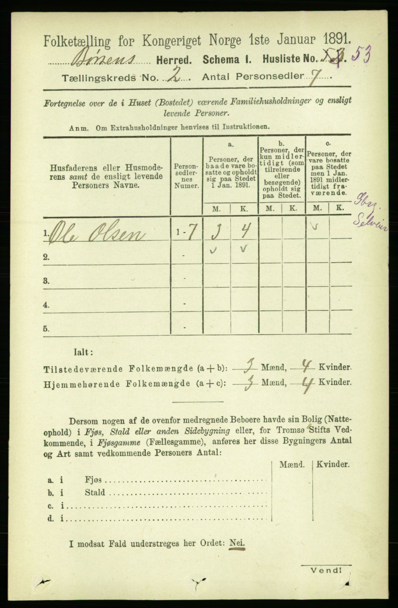 RA, 1891 census for 1658 Børsa, 1891, p. 507