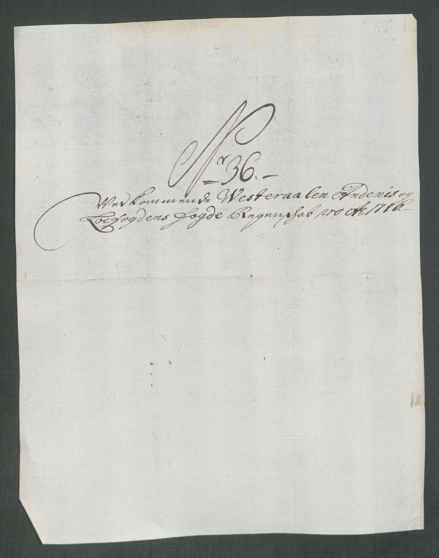 Rentekammeret inntil 1814, Reviderte regnskaper, Fogderegnskap, AV/RA-EA-4092/R67/L4682: Fogderegnskap Vesterålen, Andenes og Lofoten, 1716, p. 226