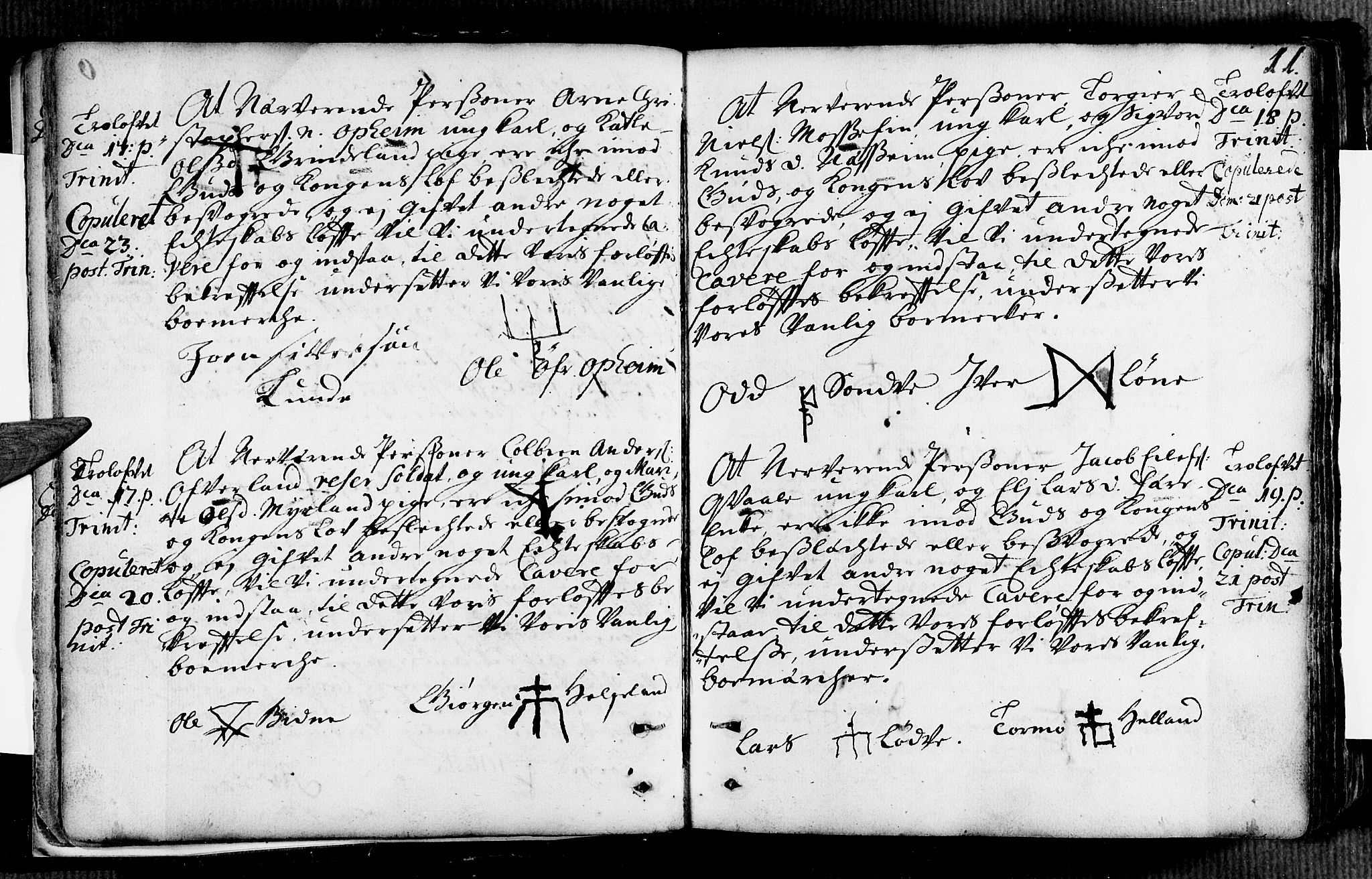 Voss sokneprestembete, SAB/A-79001/H/Haa: Parish register (official) no. A 2, 1709-1730, p. 11