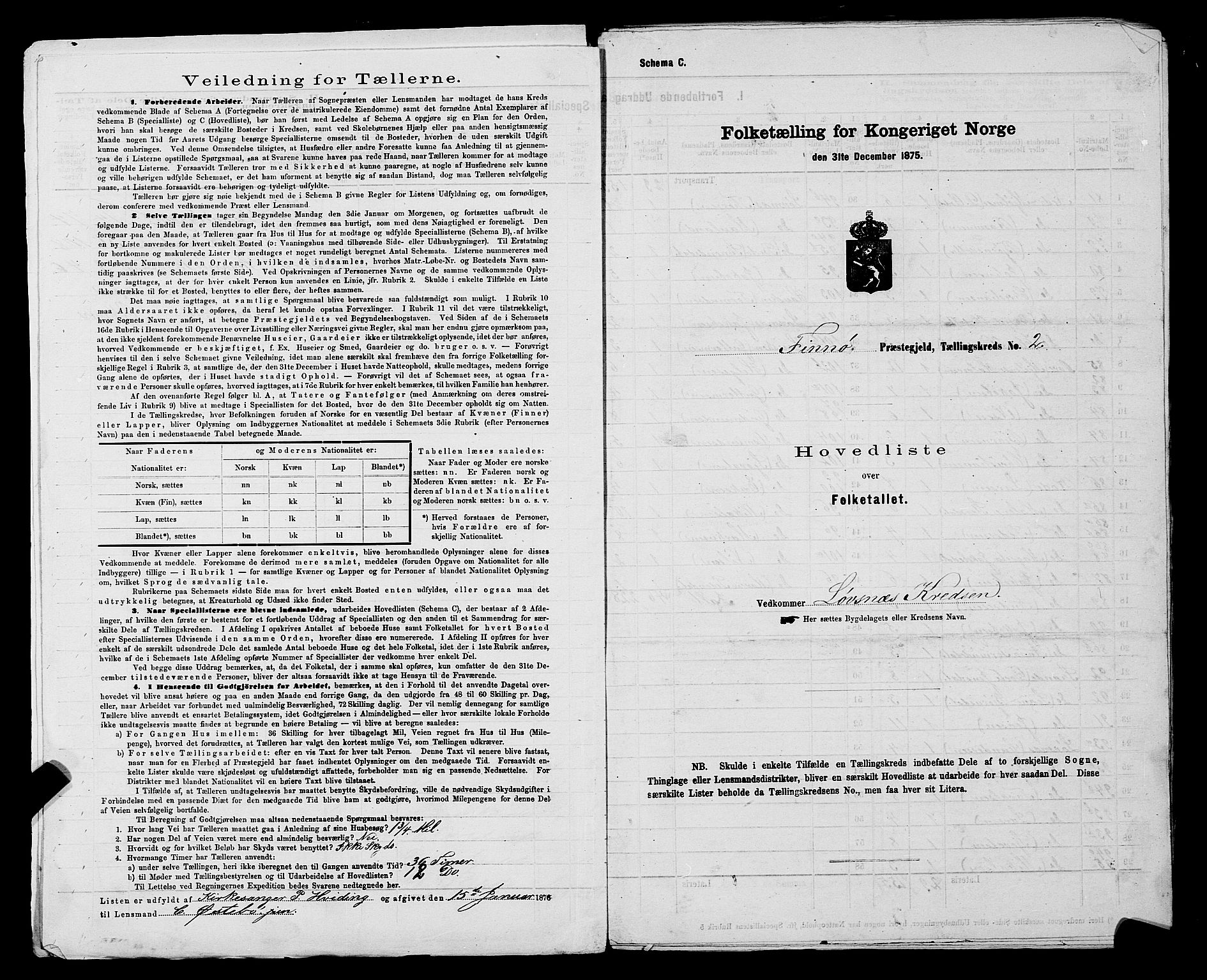 SAST, 1875 census for 1141P Finnøy, 1875, p. 6