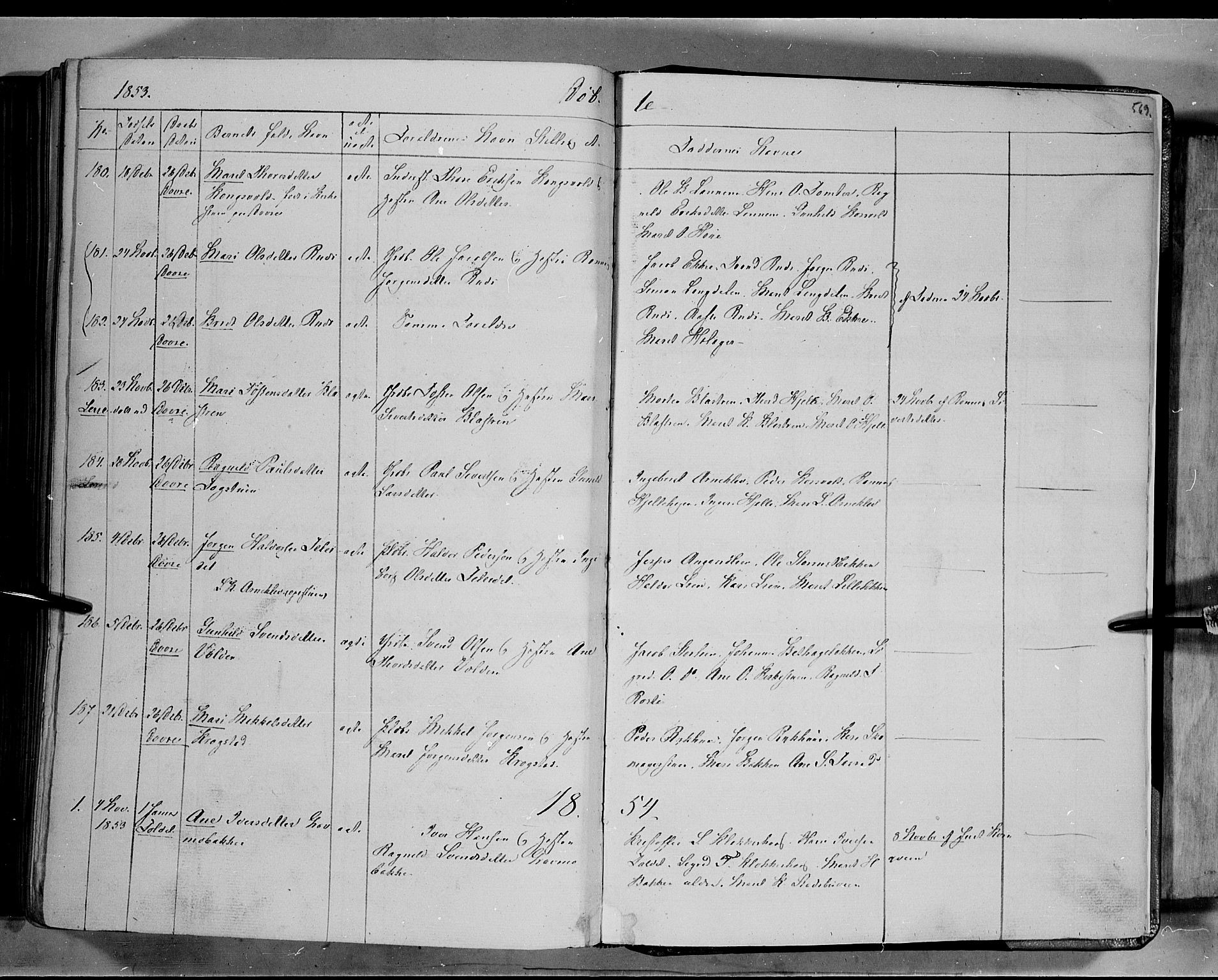 Lesja prestekontor, SAH/PREST-068/H/Ha/Haa/L0006: Parish register (official) no. 6B, 1843-1854, p. 569