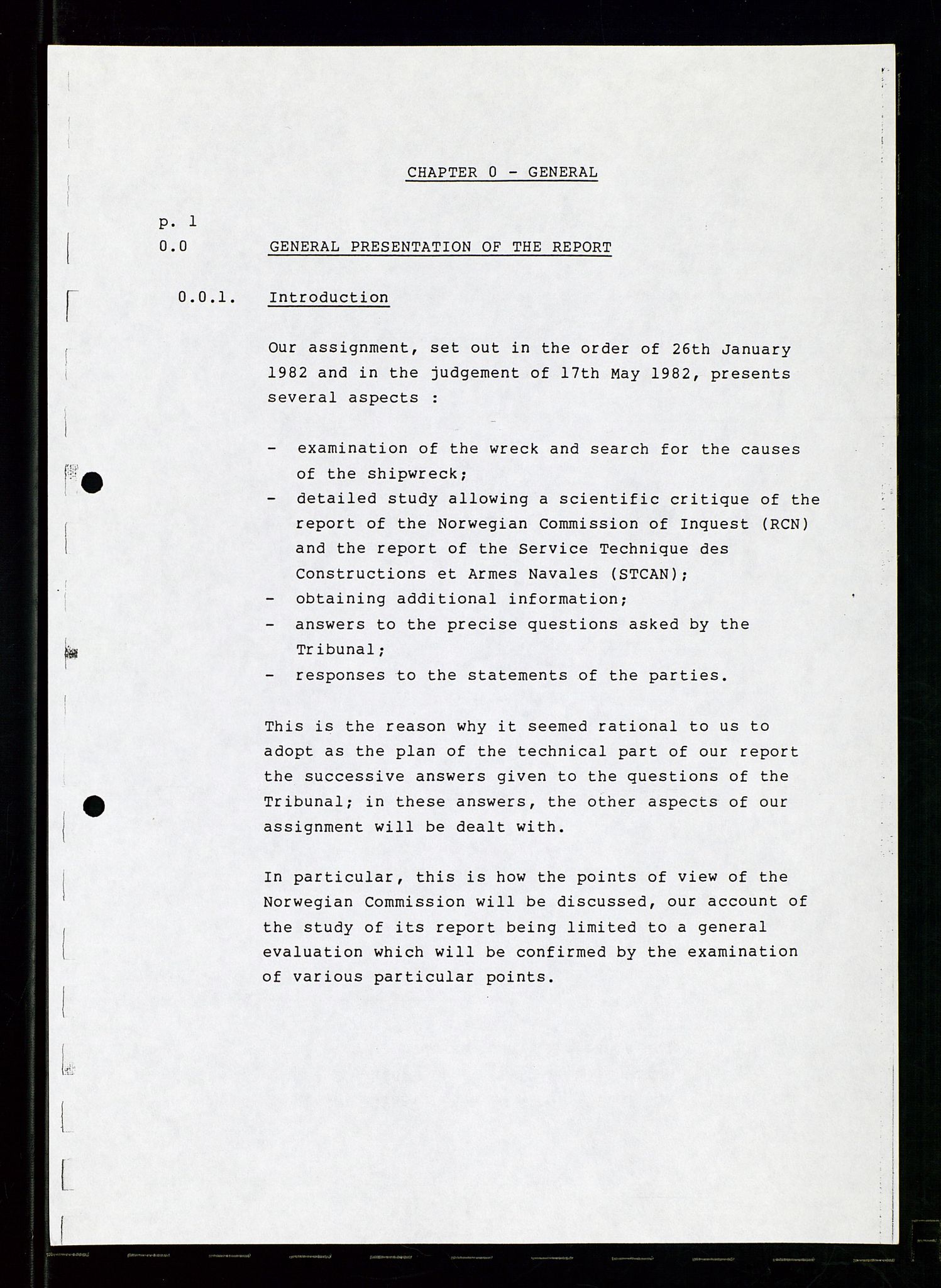 Pa 1503 - Stavanger Drilling AS, AV/SAST-A-101906/Da/L0007: Alexander L. Kielland - Rettssak i Paris, 1982-1988, p. 1