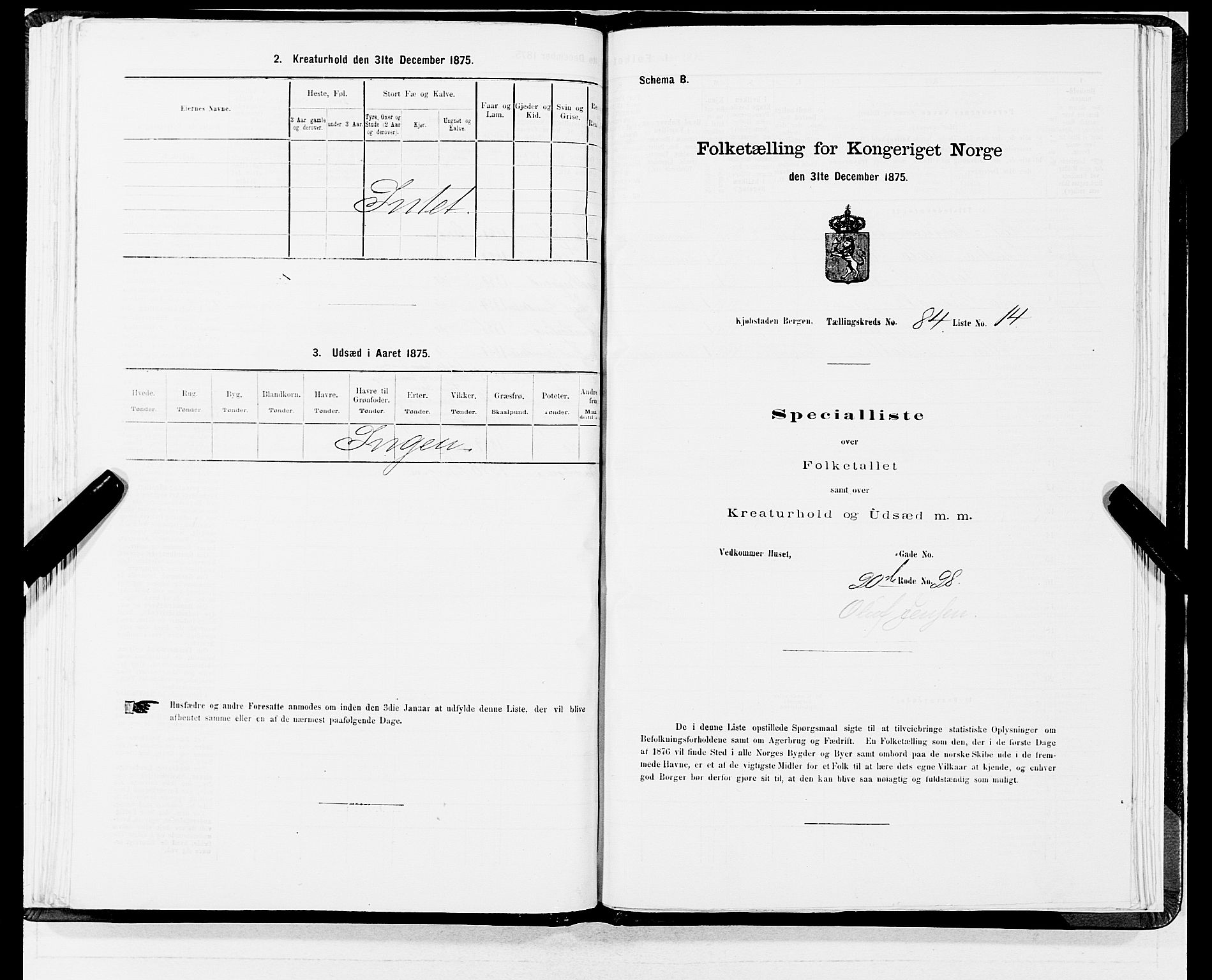 SAB, 1875 census for 1301 Bergen, 1875, p. 4529