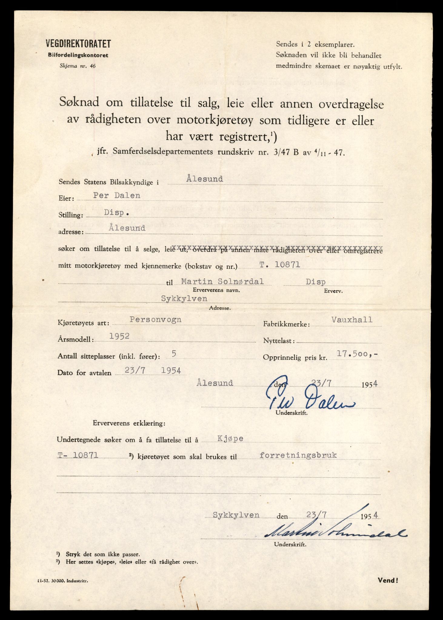 Møre og Romsdal vegkontor - Ålesund trafikkstasjon, AV/SAT-A-4099/F/Fe/L0024: Registreringskort for kjøretøy T 10810 - T 10930, 1927-1998, p. 1621