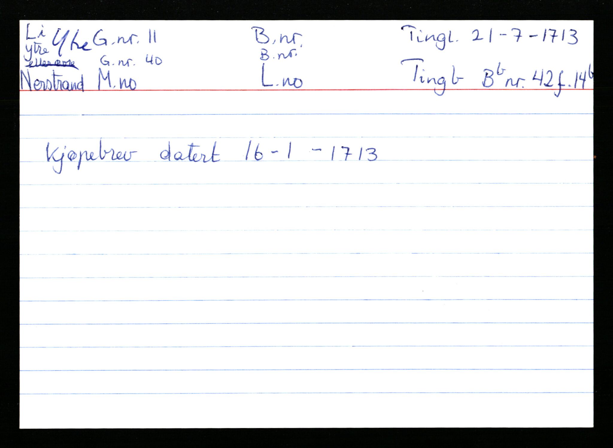 Statsarkivet i Stavanger, AV/SAST-A-101971/03/Y/Ym/L0035: Åstedskort sortert etter gårdsnavn: Leiranger - Lindanger, 1600-1950, p. 269