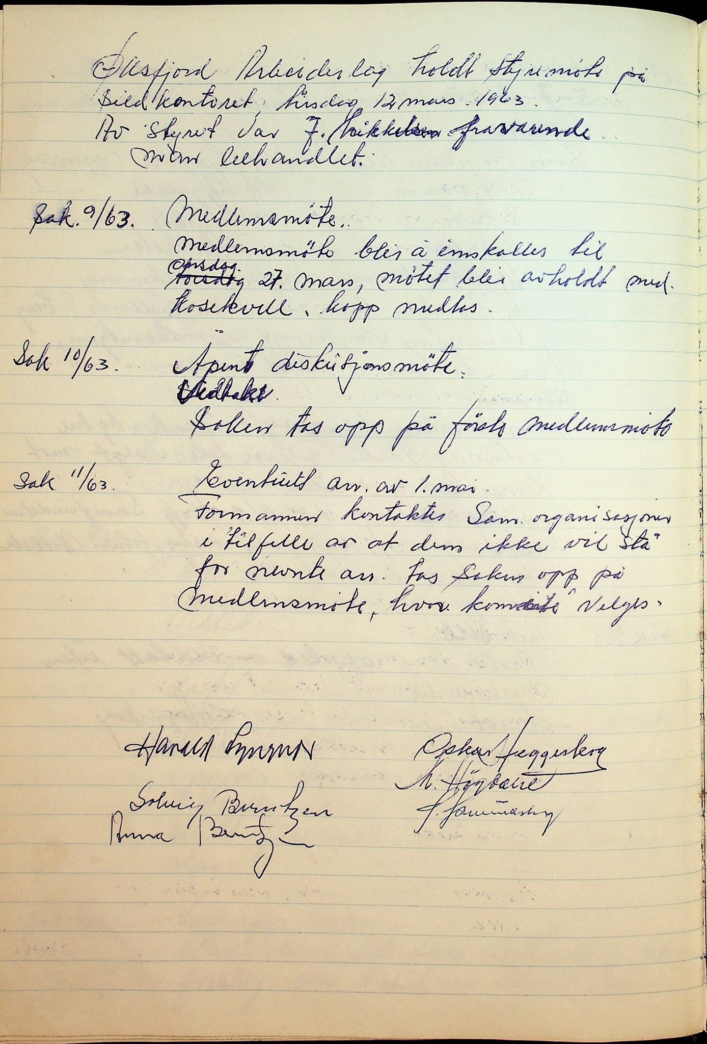 Øksfjord Arbeiderlag, FMFB/A-1218/A/L0001: Møtebok for Øksfjord arbeiderlag, 1962-1971, p. 20