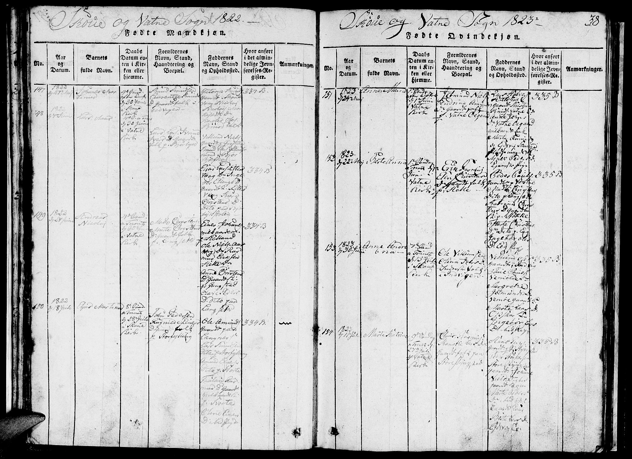 Ministerialprotokoller, klokkerbøker og fødselsregistre - Møre og Romsdal, AV/SAT-A-1454/524/L0360: Parish register (copy) no. 524C01, 1816-1830, p. 38