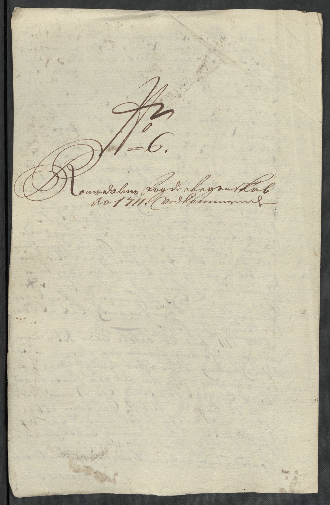 Rentekammeret inntil 1814, Reviderte regnskaper, Fogderegnskap, RA/EA-4092/R55/L3660: Fogderegnskap Romsdal, 1711, p. 124