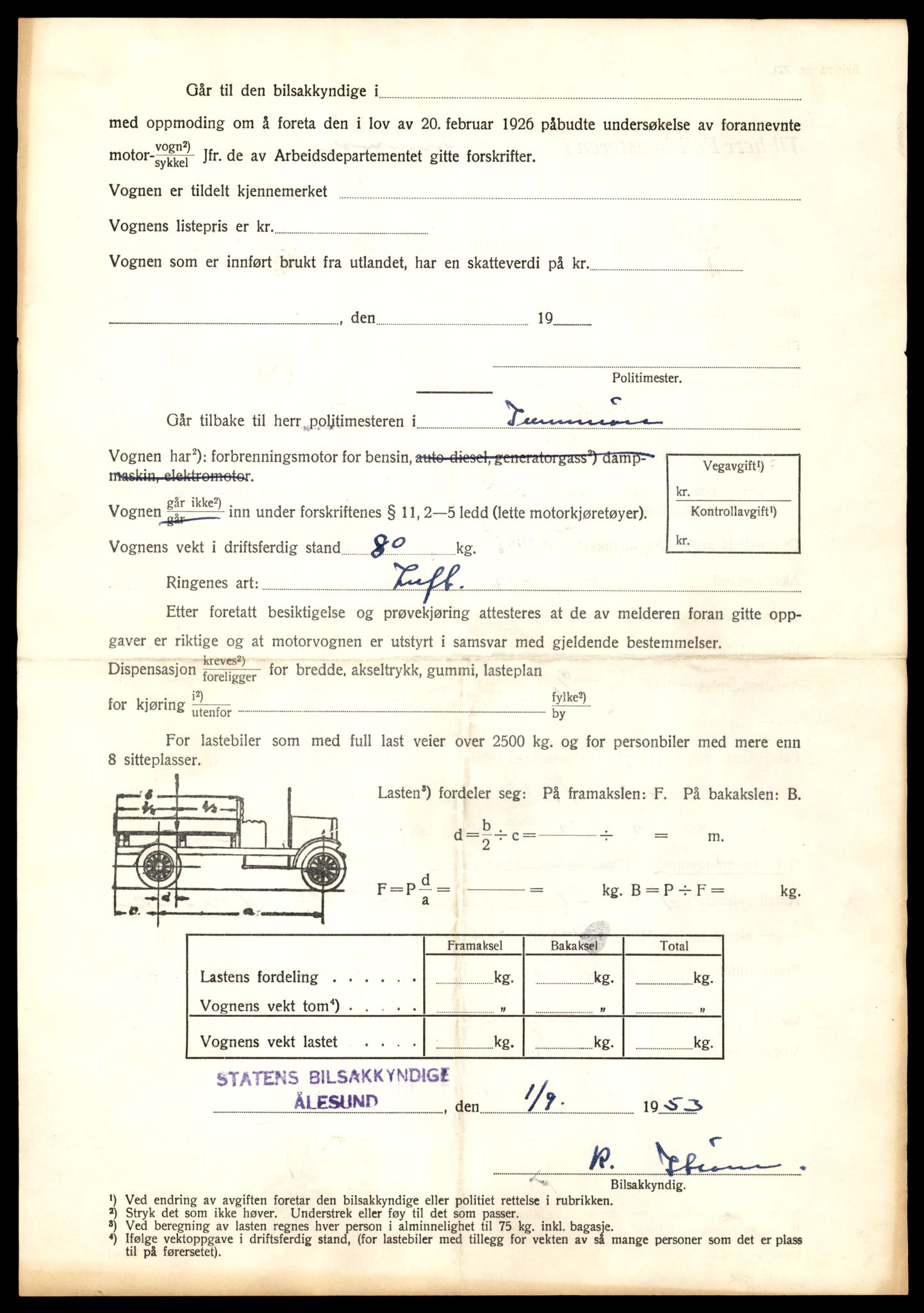 Møre og Romsdal vegkontor - Ålesund trafikkstasjon, AV/SAT-A-4099/F/Fe/L0036: Registreringskort for kjøretøy T 12831 - T 13030, 1927-1998, p. 2722