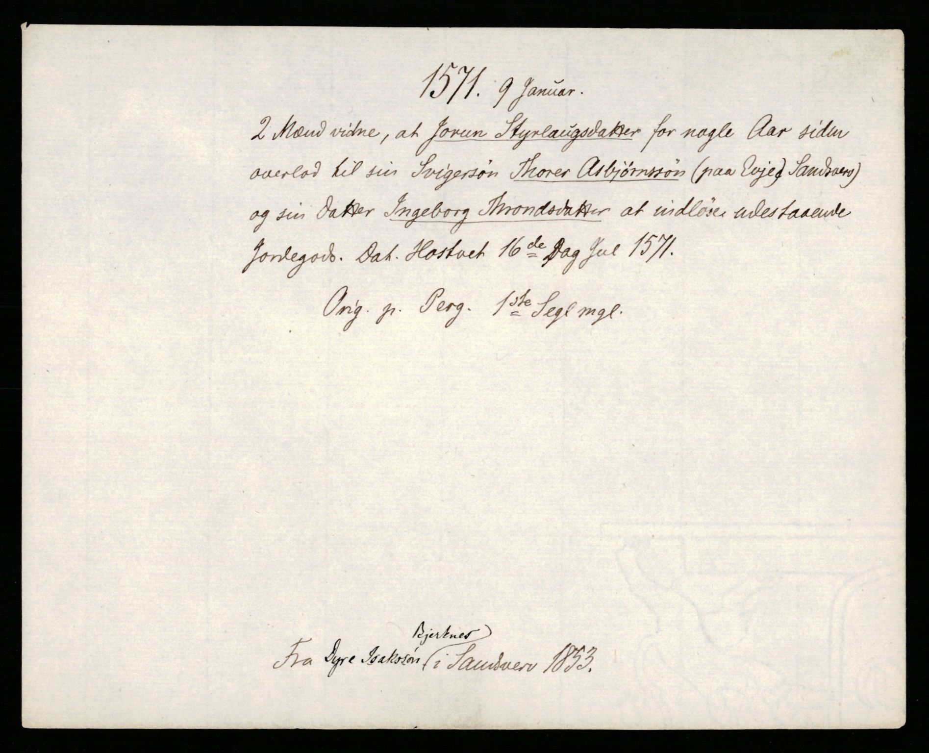 Riksarkivets diplomsamling, AV/RA-EA-5965/F35/F35b/L0002: Riksarkivets diplomer, seddelregister, 1567-1583, p. 99