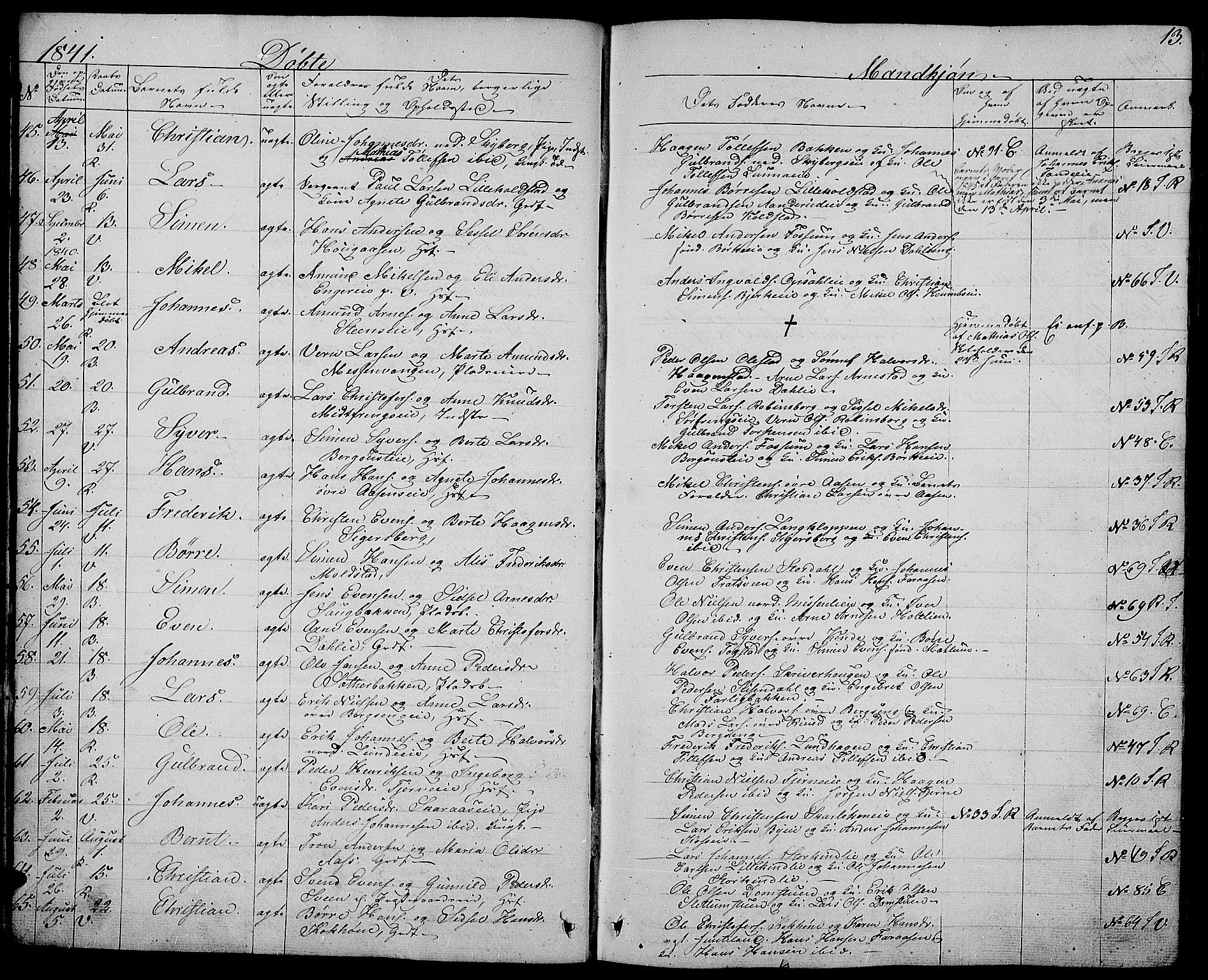 Ringsaker prestekontor, AV/SAH-PREST-014/L/La/L0005: Parish register (copy) no. 5, 1839-1850, p. 13