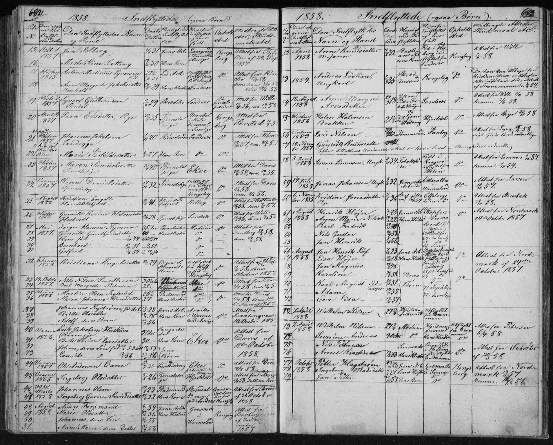 Kongsberg kirkebøker, AV/SAKO-A-22/F/Fa/L0009: Parish register (official) no. I 9, 1839-1858, p. 682-683