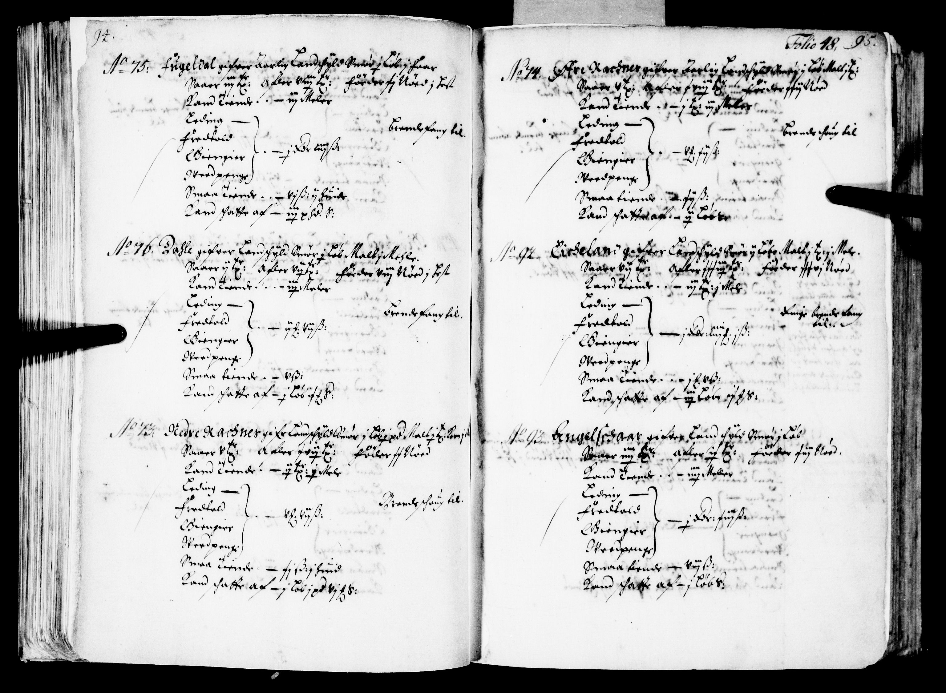 Rentekammeret inntil 1814, Realistisk ordnet avdeling, AV/RA-EA-4070/N/Nb/Nba/L0039: Nordhordland fogderi, 1667, p. 47b-48a