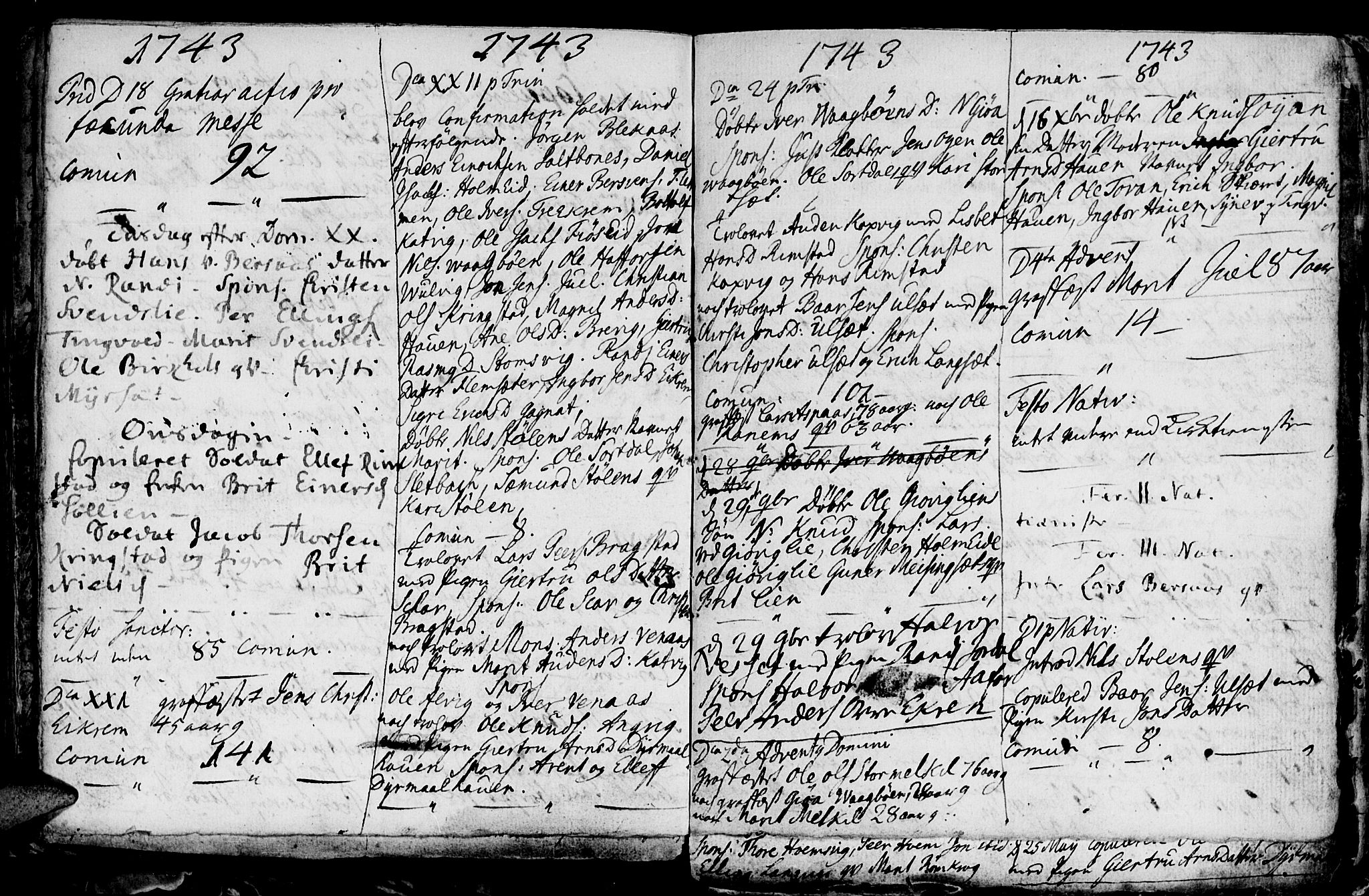 Ministerialprotokoller, klokkerbøker og fødselsregistre - Møre og Romsdal, AV/SAT-A-1454/586/L0978: Parish register (official) no. 586A04, 1732-1751