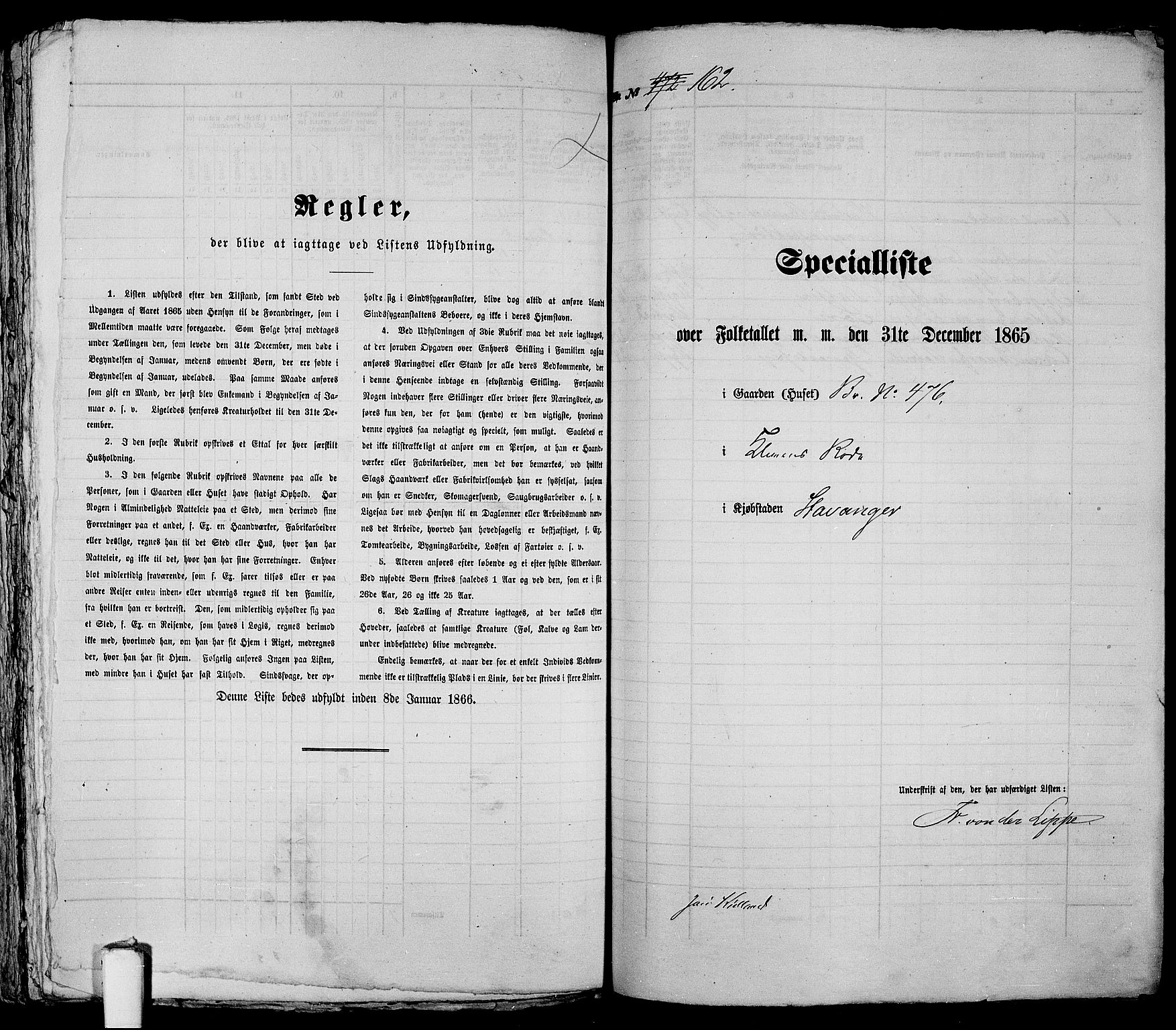 RA, 1865 census for Stavanger, 1865, p. 348