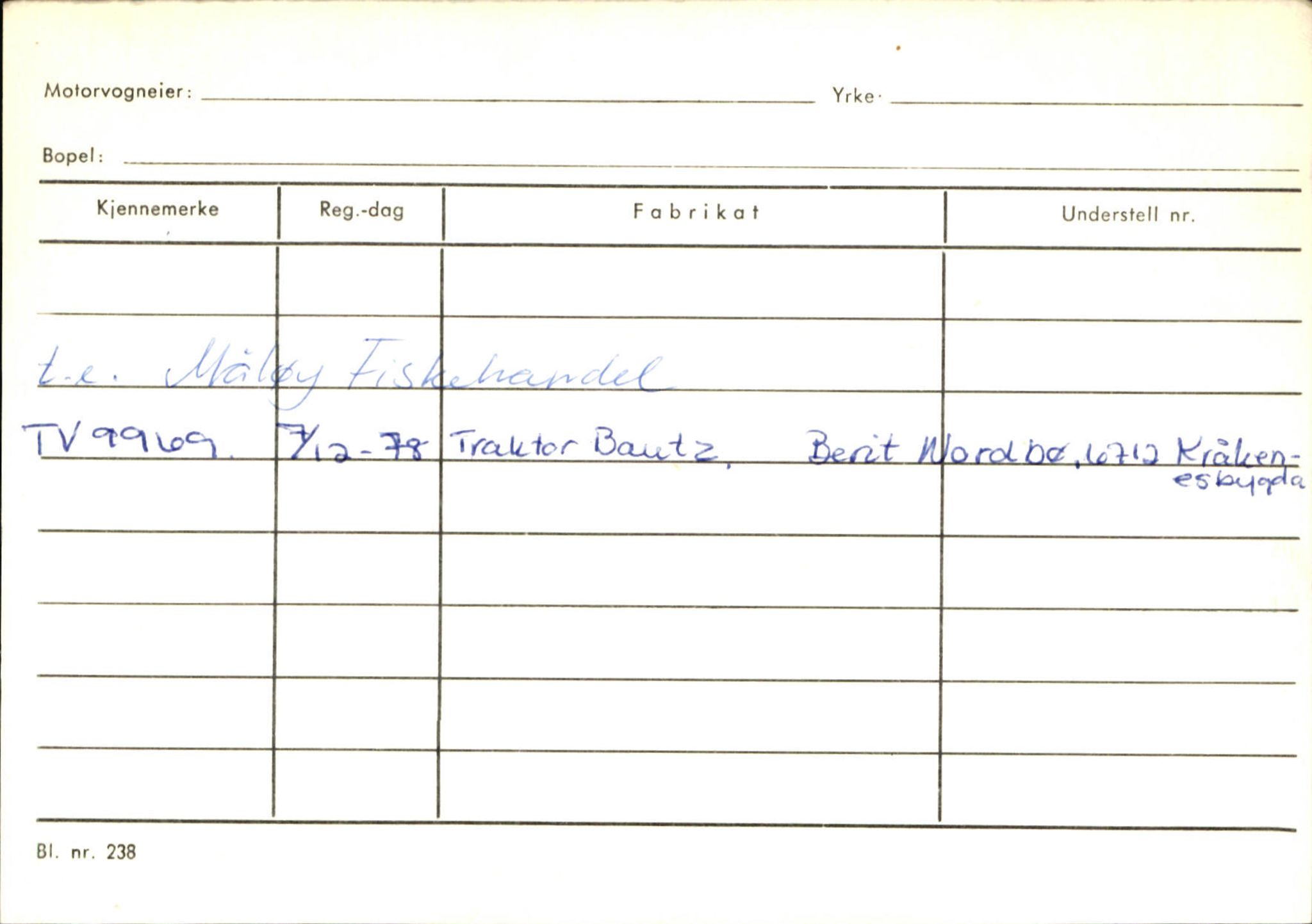 Statens vegvesen, Sogn og Fjordane vegkontor, AV/SAB-A-5301/4/F/L0144: Registerkort Vågsøy A-R, 1945-1975, p. 2031