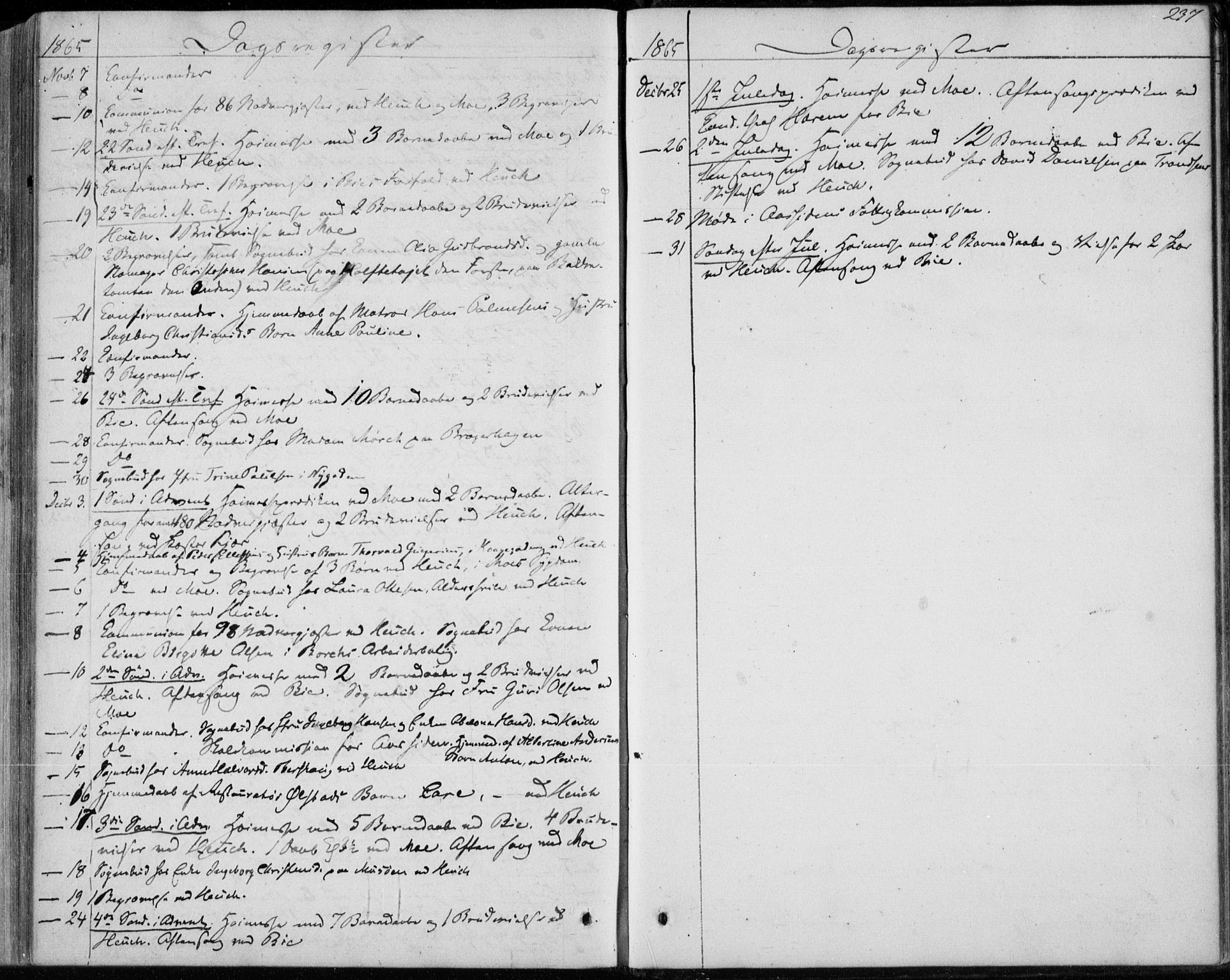 Bragernes kirkebøker, AV/SAKO-A-6/F/Fc/L0002: Parish register (official) no. III 2, 1854-1865, p. 237