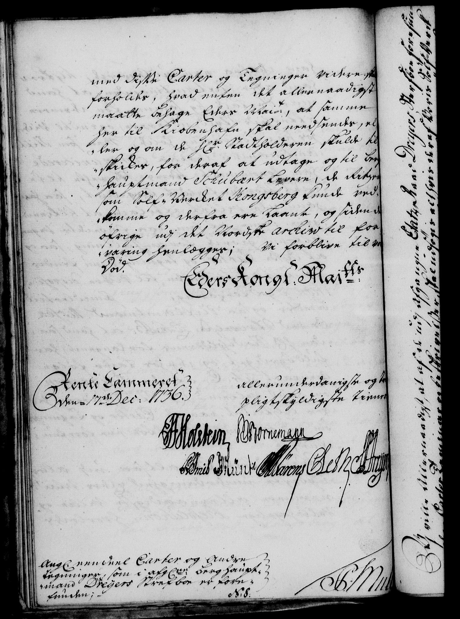 Rentekammeret, Kammerkanselliet, AV/RA-EA-3111/G/Gf/Gfa/L0020: Norsk relasjons- og resolusjonsprotokoll (merket RK 52.20), 1737, p. 47