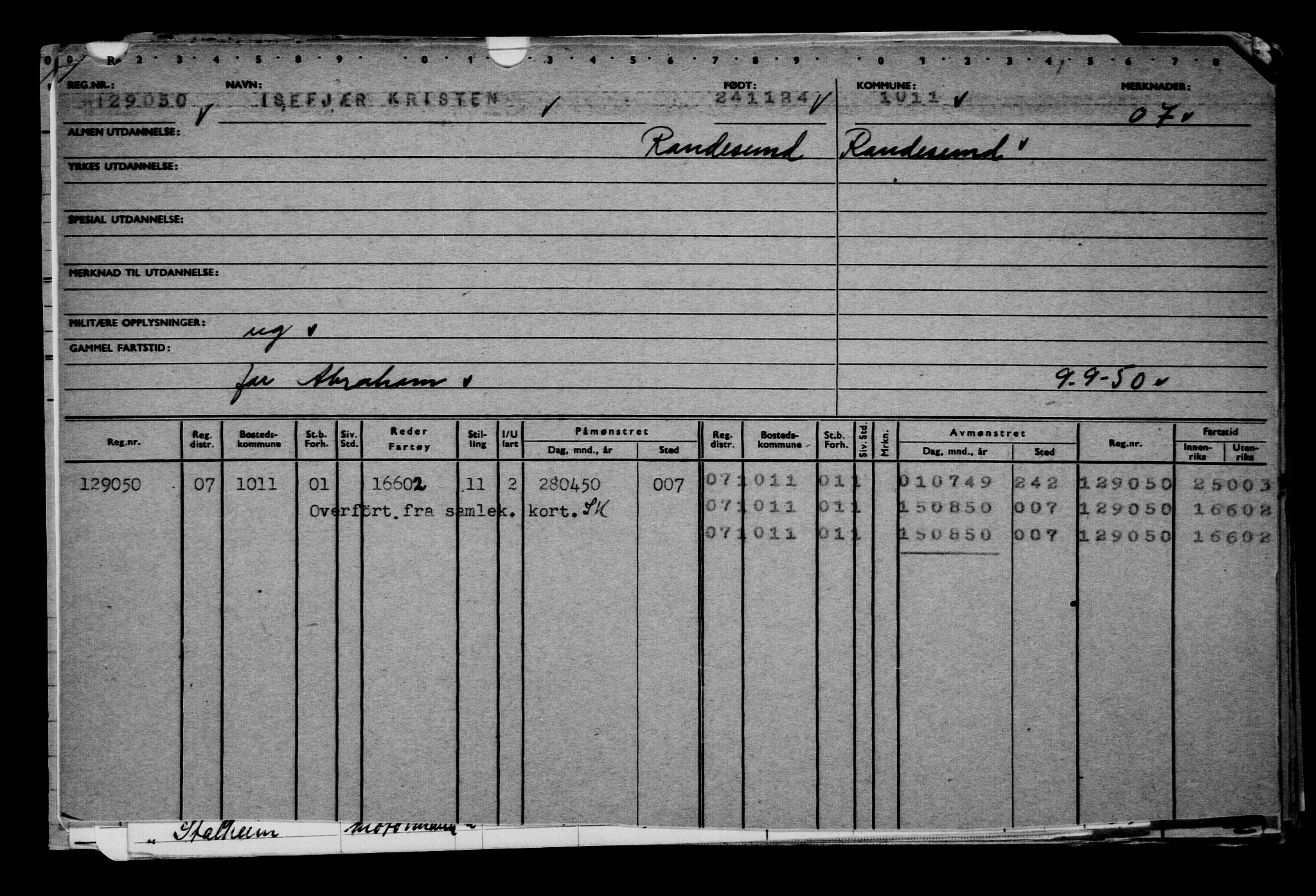 Direktoratet for sjømenn, AV/RA-S-3545/G/Gb/L0238: Hovedkort, 1924, p. 317