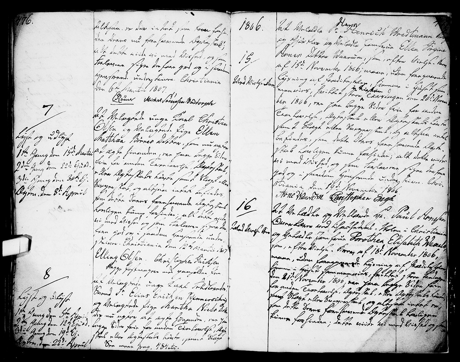 Oslo domkirke Kirkebøker, AV/SAO-A-10752/L/La/L0010: Best man's statements no. 10, 1789-1807, p. 476-477