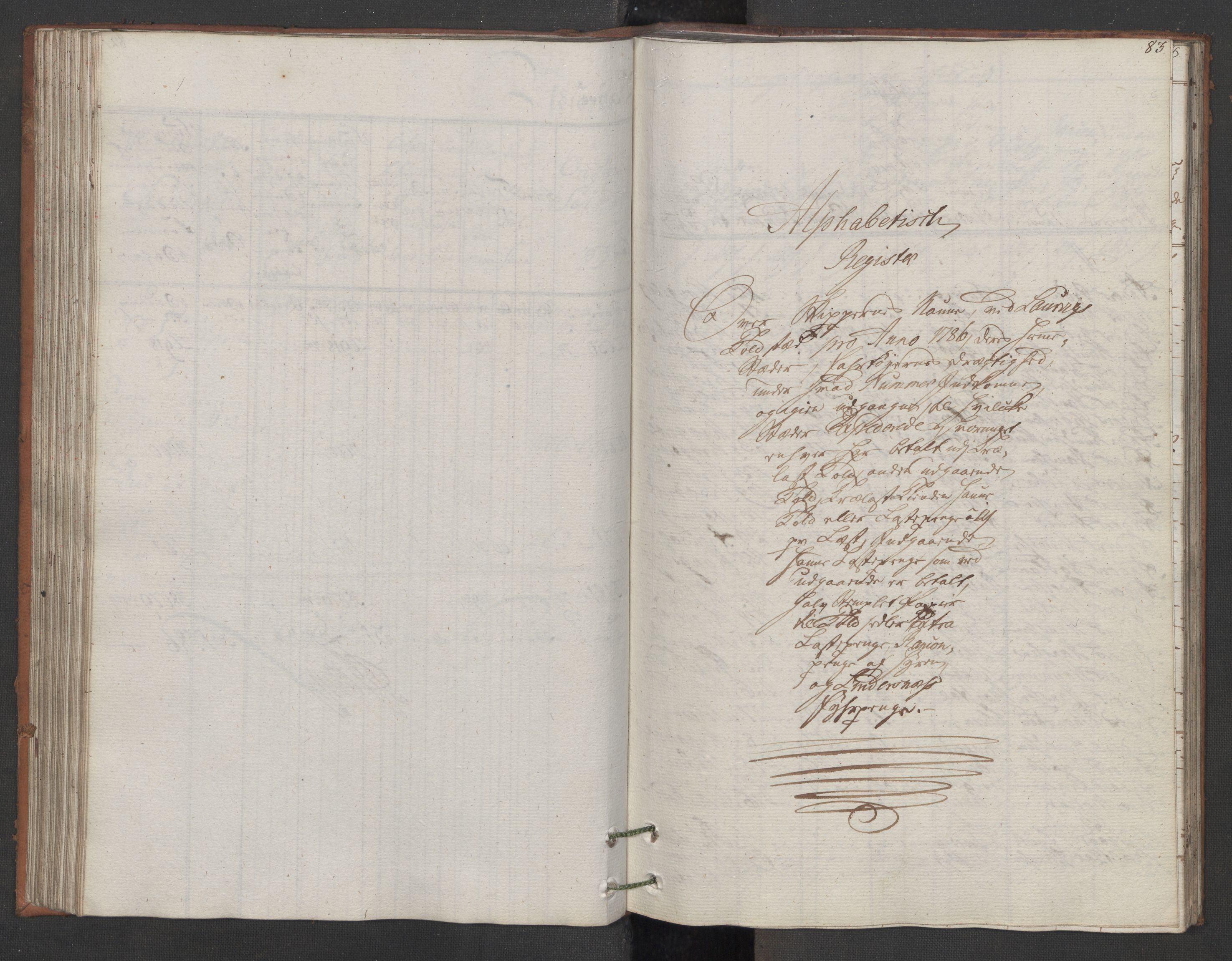 Generaltollkammeret, tollregnskaper, AV/RA-EA-5490/R11/L0087/0001: Tollregnskaper Larvik og Sandefjord / Utgående hovedtollbok, 1786, p. 82b-83a