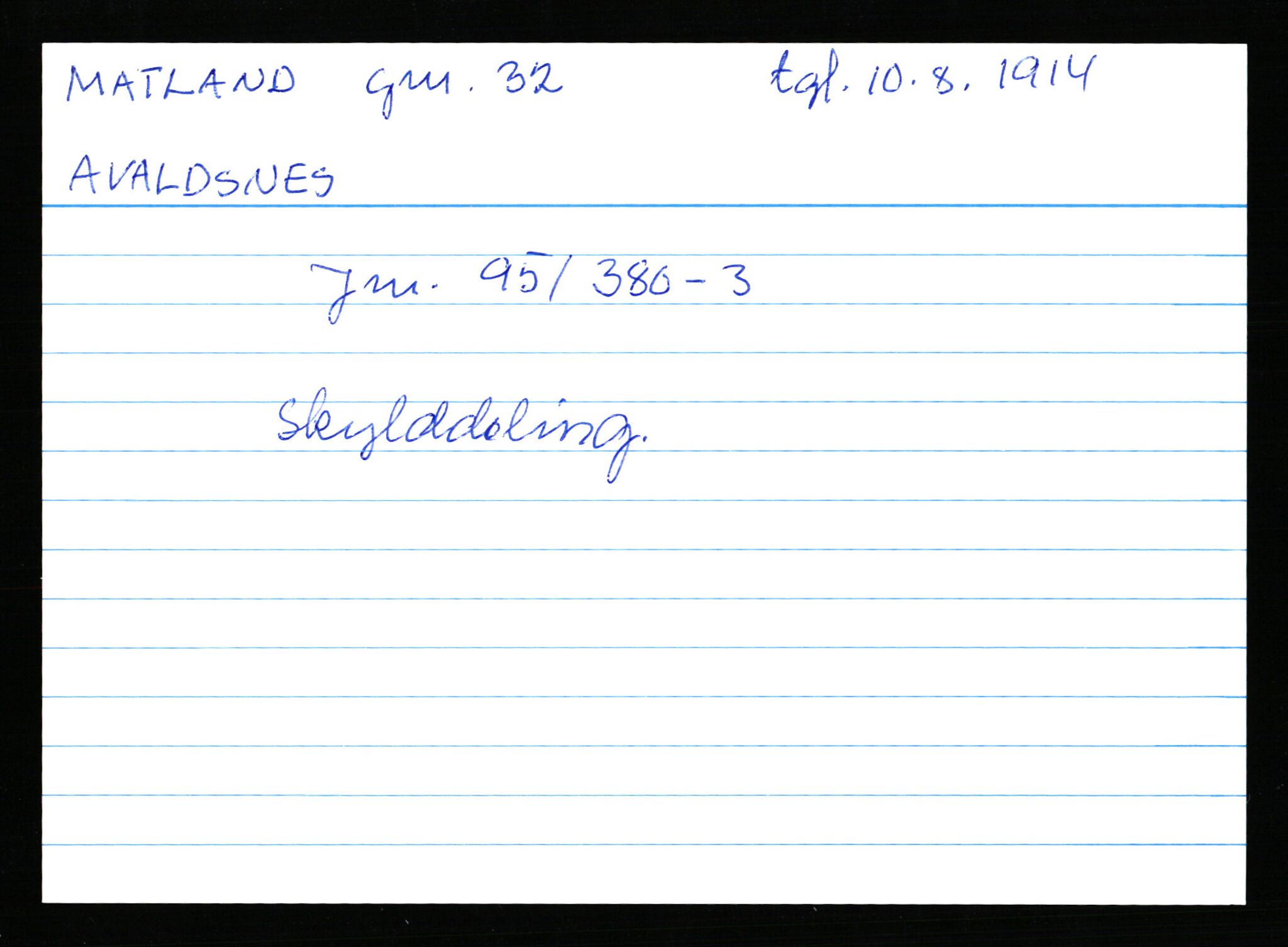 Statsarkivet i Stavanger, AV/SAST-A-101971/03/Y/Yk/L0027: Registerkort sortert etter gårdsnavn: Matland - Mong, 1750-1930, p. 10