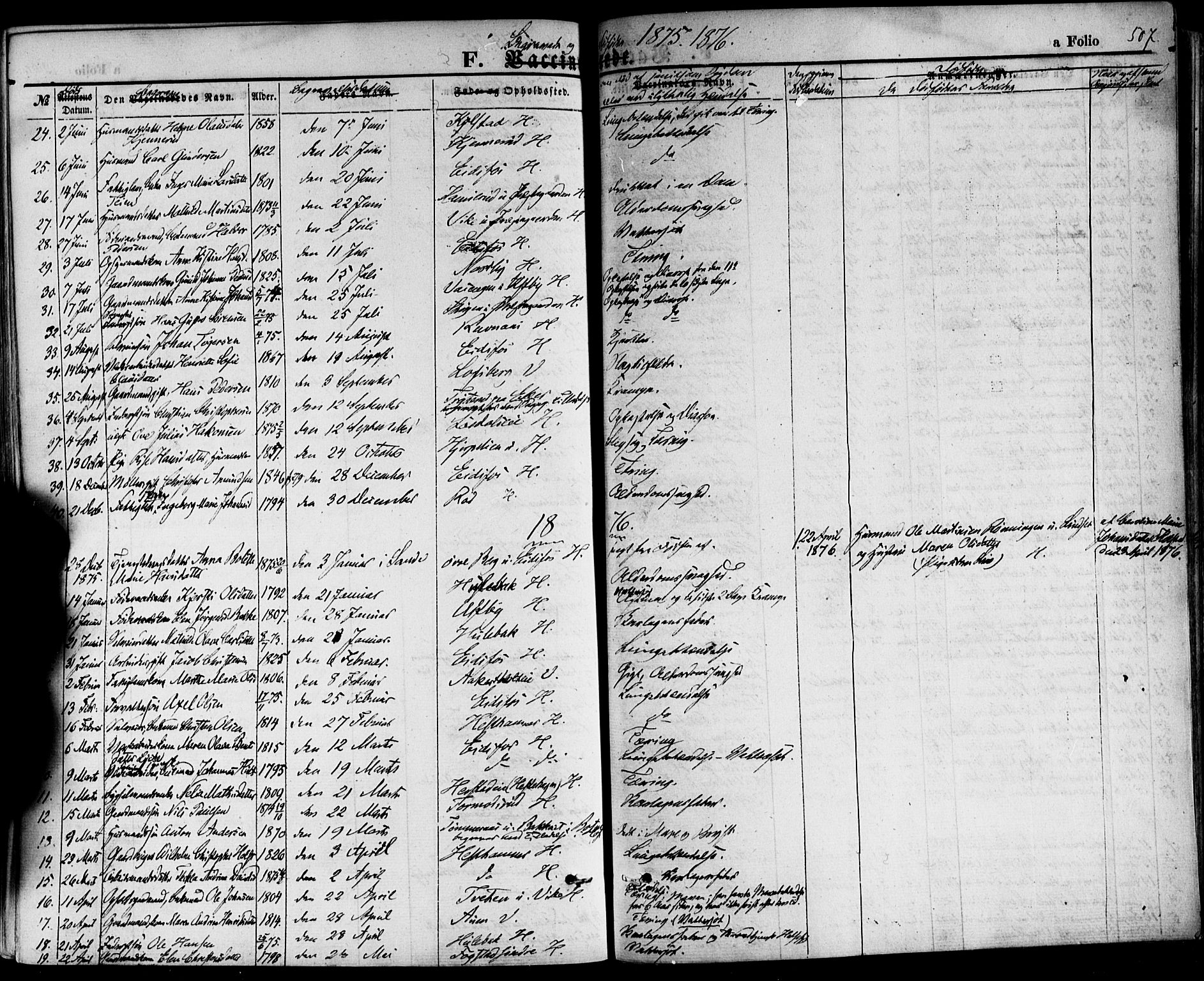 Hof kirkebøker, SAKO/A-64/F/Fa/L0006: Parish register (official) no. I 6, 1851-1877, p. 507