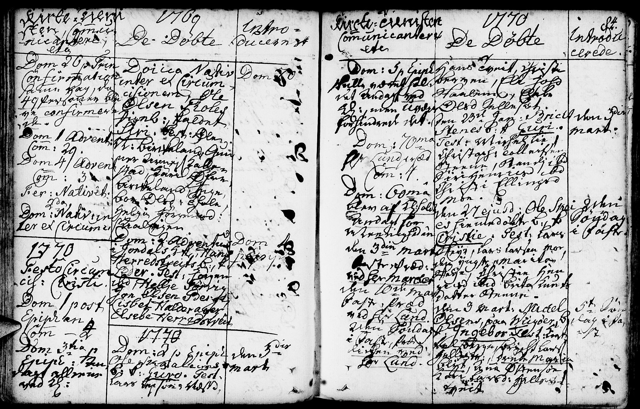 Kvam sokneprestembete, SAB/A-76201/H/Haa: Parish register (official) no. A 3, 1743-1795, p. 84