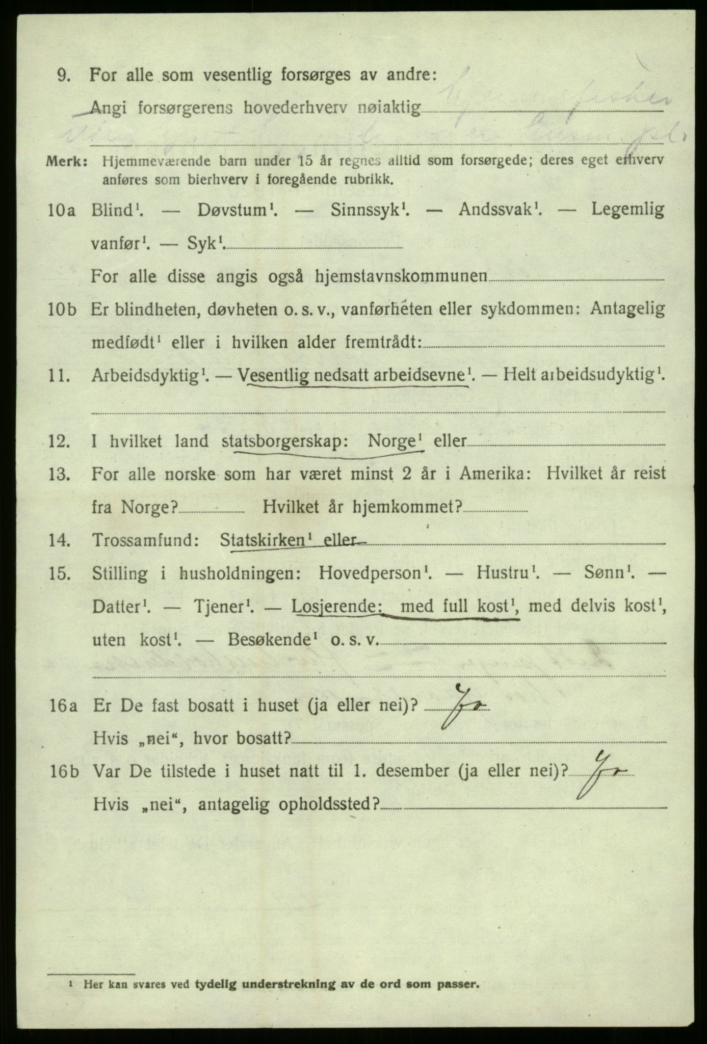 SAB, 1920 census for Askvoll, 1920, p. 4661