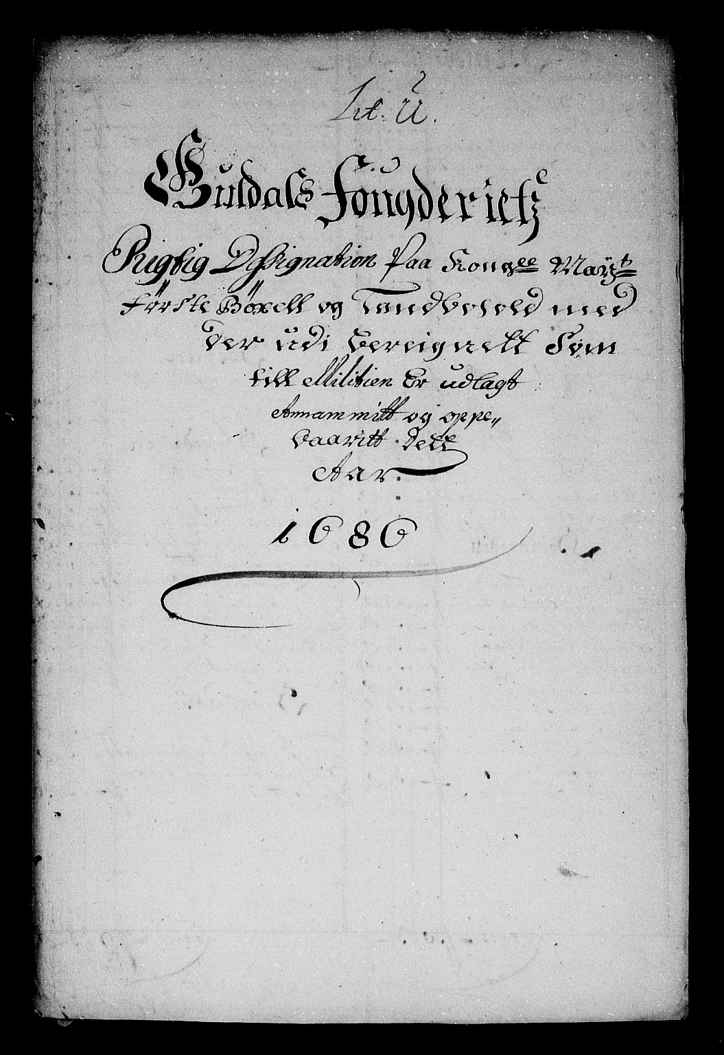 Rentekammeret inntil 1814, Reviderte regnskaper, Stiftamtstueregnskaper, Trondheim stiftamt og Nordland amt, RA/EA-6044/R/Rg/L0083: Trondheim stiftamt og Nordland amt, 1686