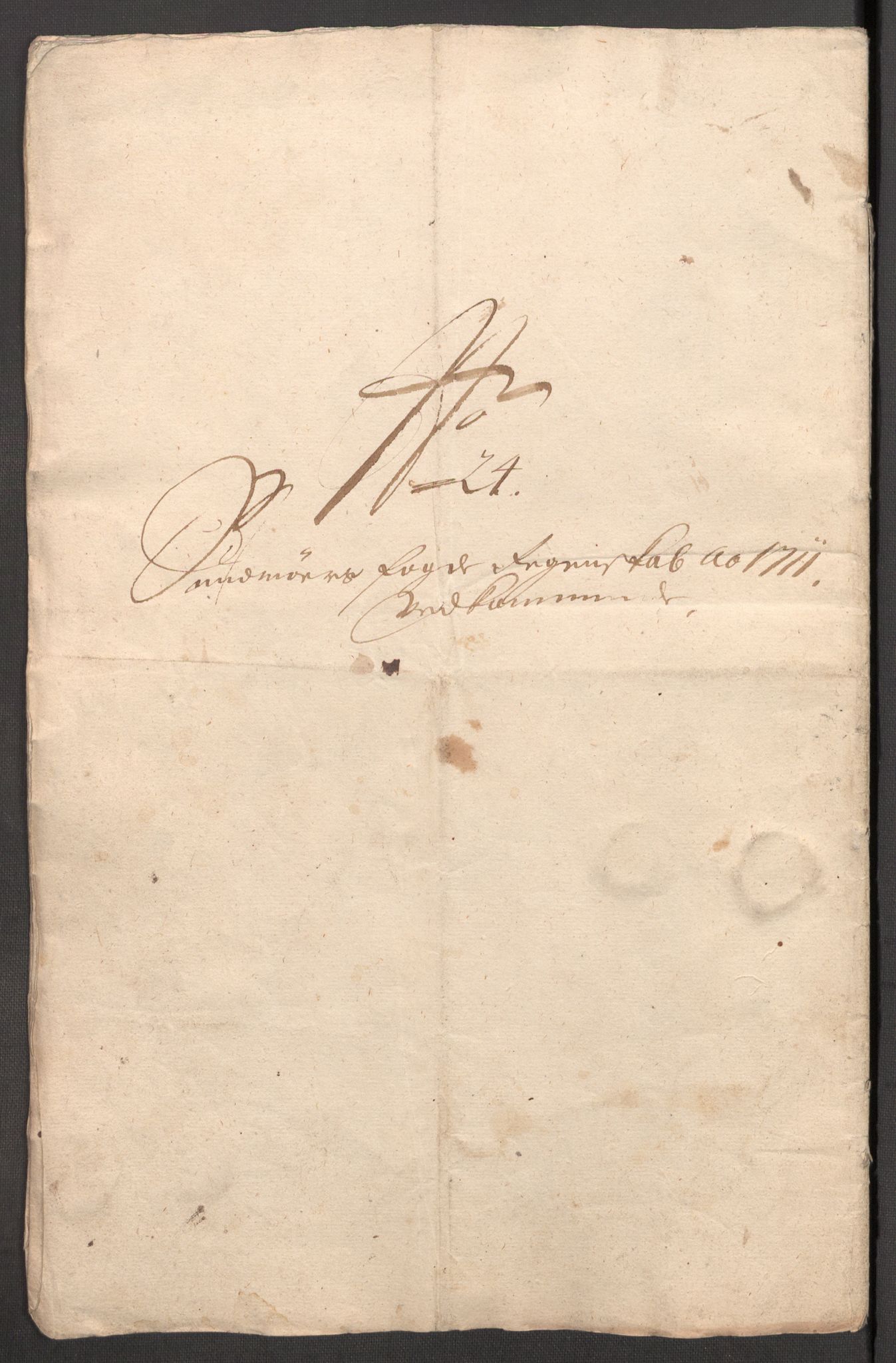 Rentekammeret inntil 1814, Reviderte regnskaper, Fogderegnskap, AV/RA-EA-4092/R54/L3564: Fogderegnskap Sunnmøre, 1711, p. 379