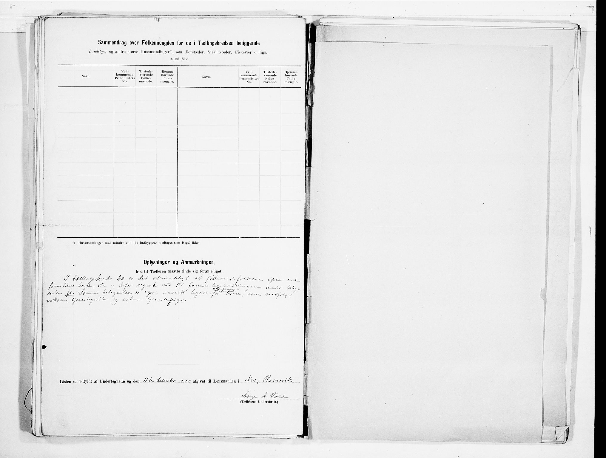 SAO, 1900 census for Nes, 1900, p. 50