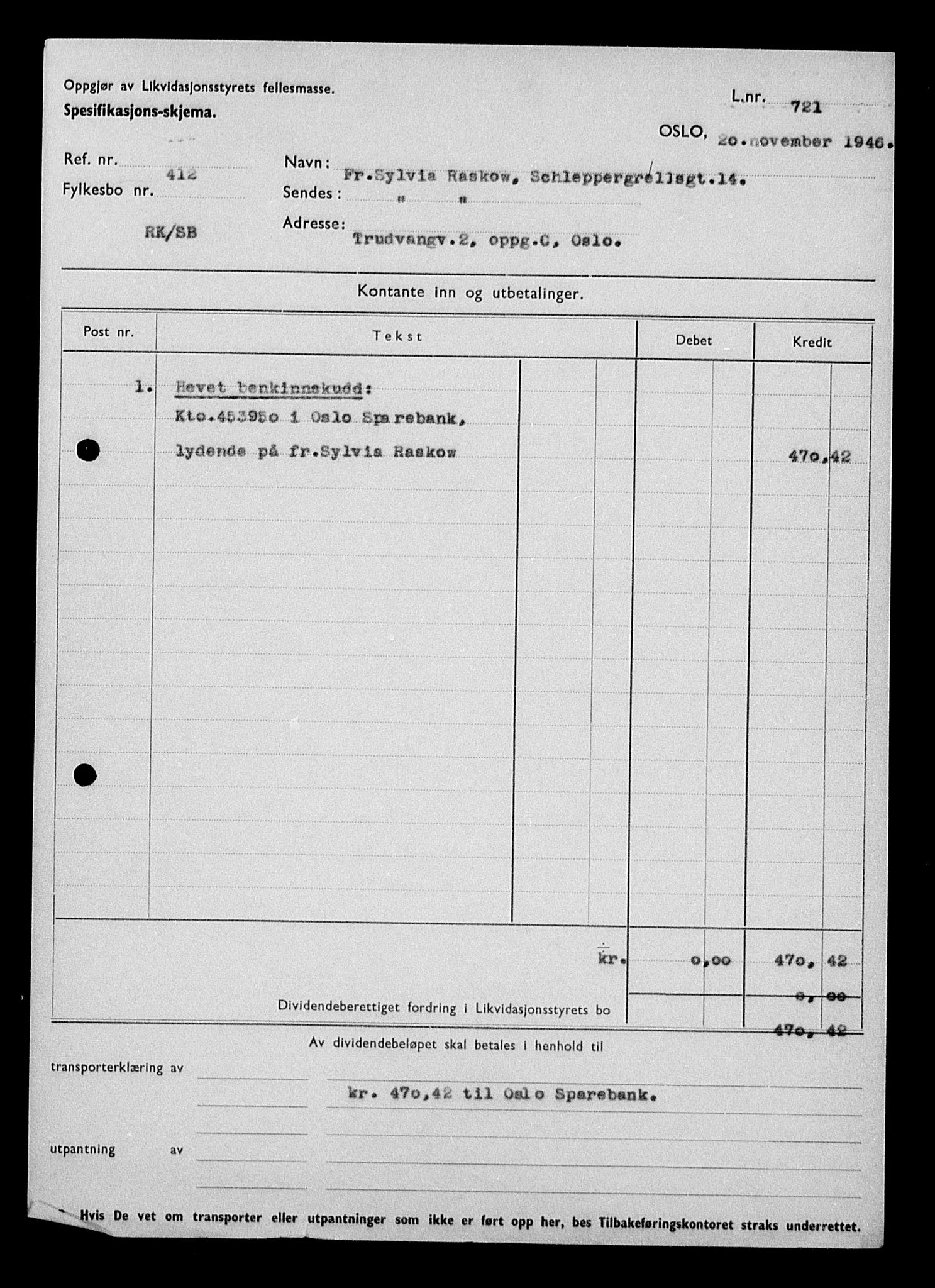 Justisdepartementet, Tilbakeføringskontoret for inndratte formuer, RA/S-1564/H/Hc/Hcc/L0972: --, 1945-1947, p. 156