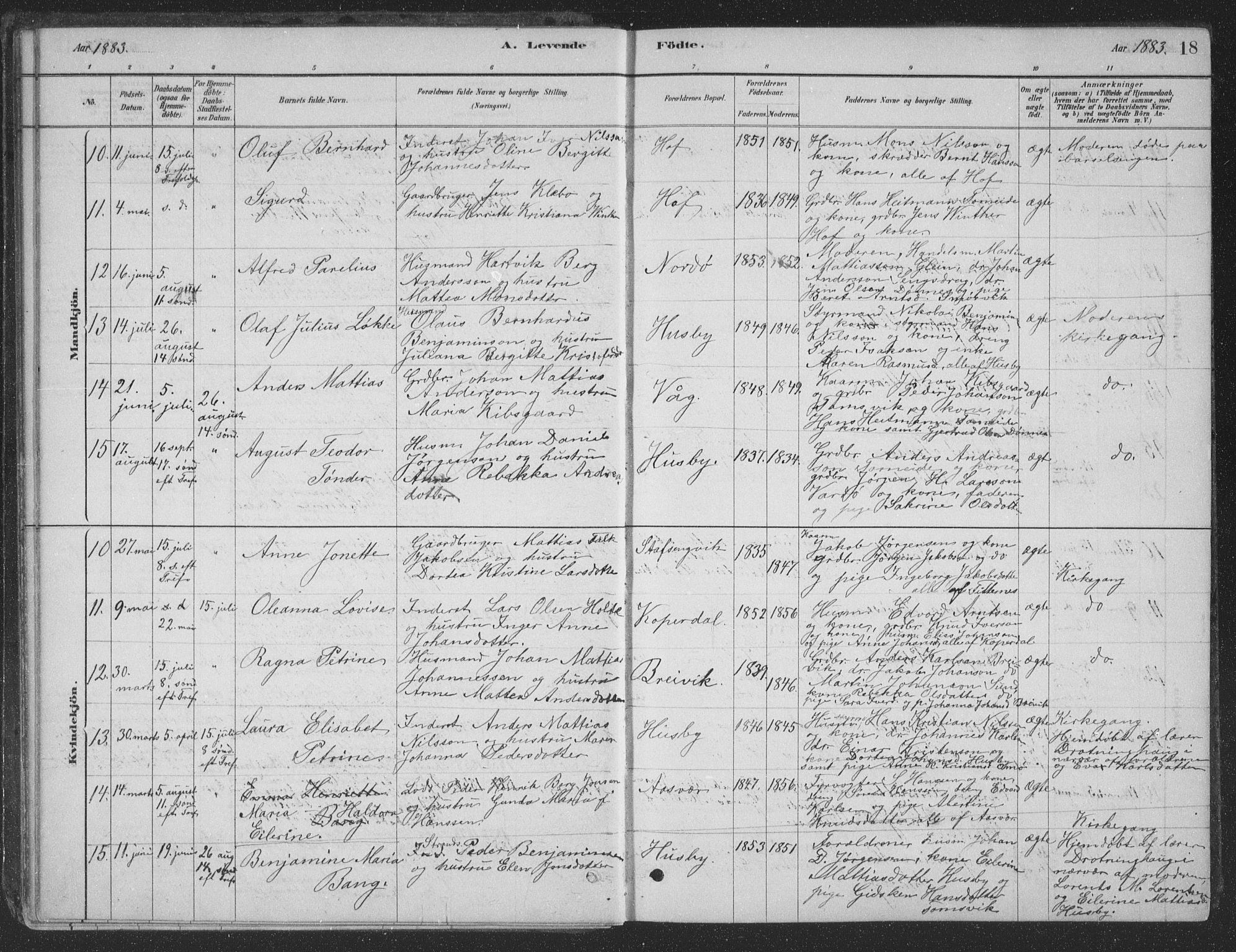 Ministerialprotokoller, klokkerbøker og fødselsregistre - Nordland, AV/SAT-A-1459/835/L0532: Parish register (copy) no. 835C04, 1880-1905, p. 18