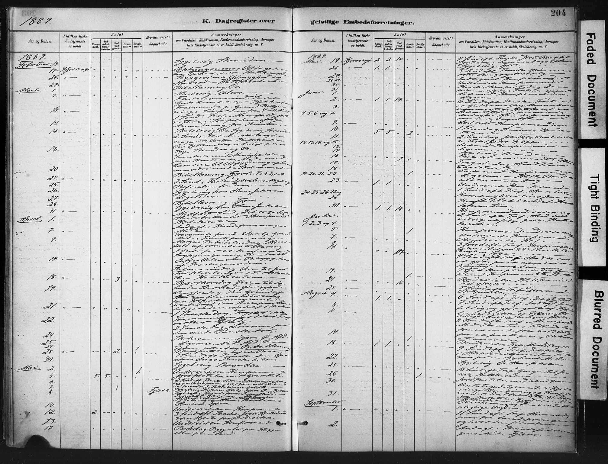 Ministerialprotokoller, klokkerbøker og fødselsregistre - Nordland, SAT/A-1459/803/L0071: Parish register (official) no. 803A01, 1881-1897, p. 204